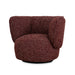 Showcasing Labusora Swivel Armchair - Autumn Red LC12130-CI Armchair by Calibre Furniturs