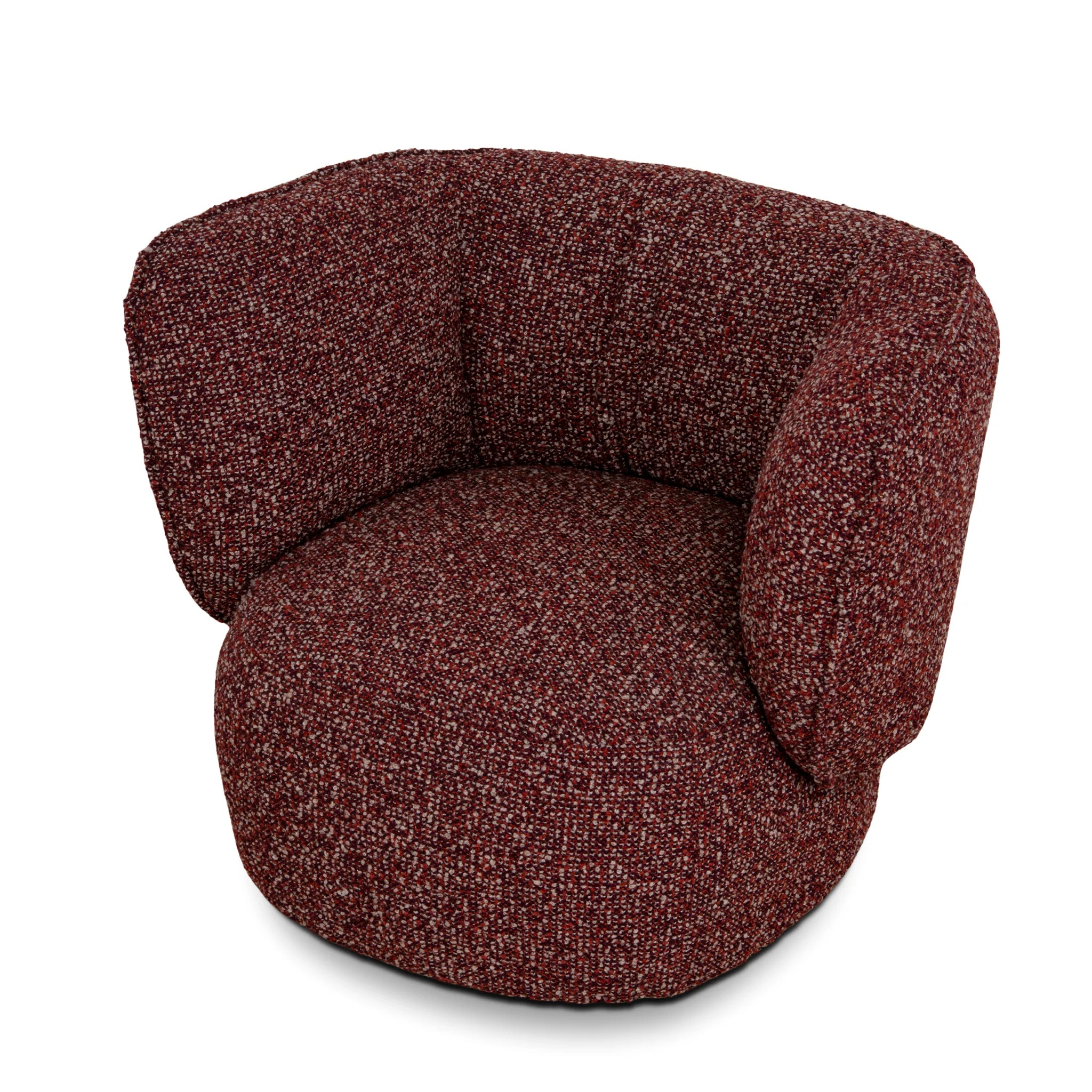 Labusora Swivel Armchair - Autumn Red