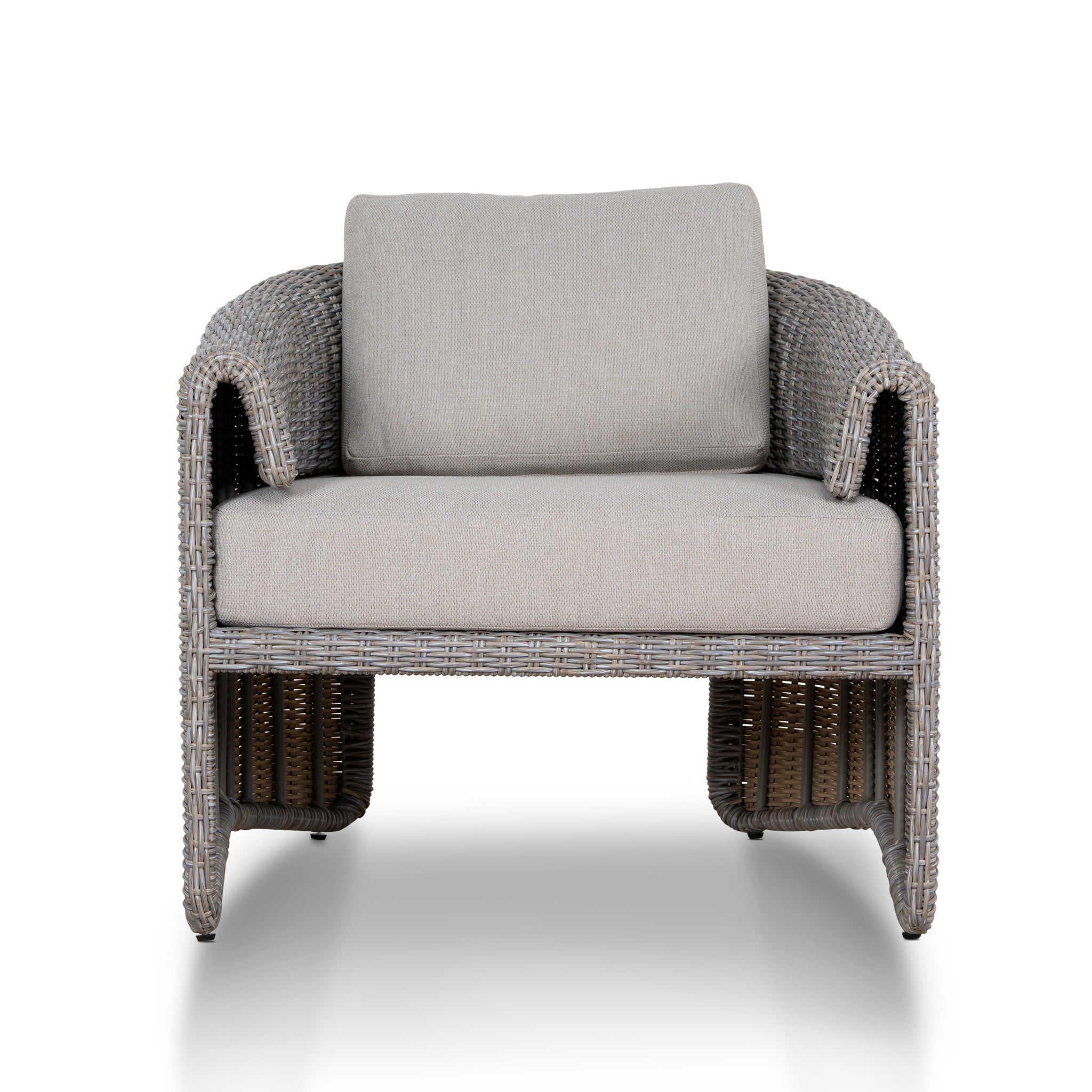 Outdoor Armchair - Light Brown - image 2