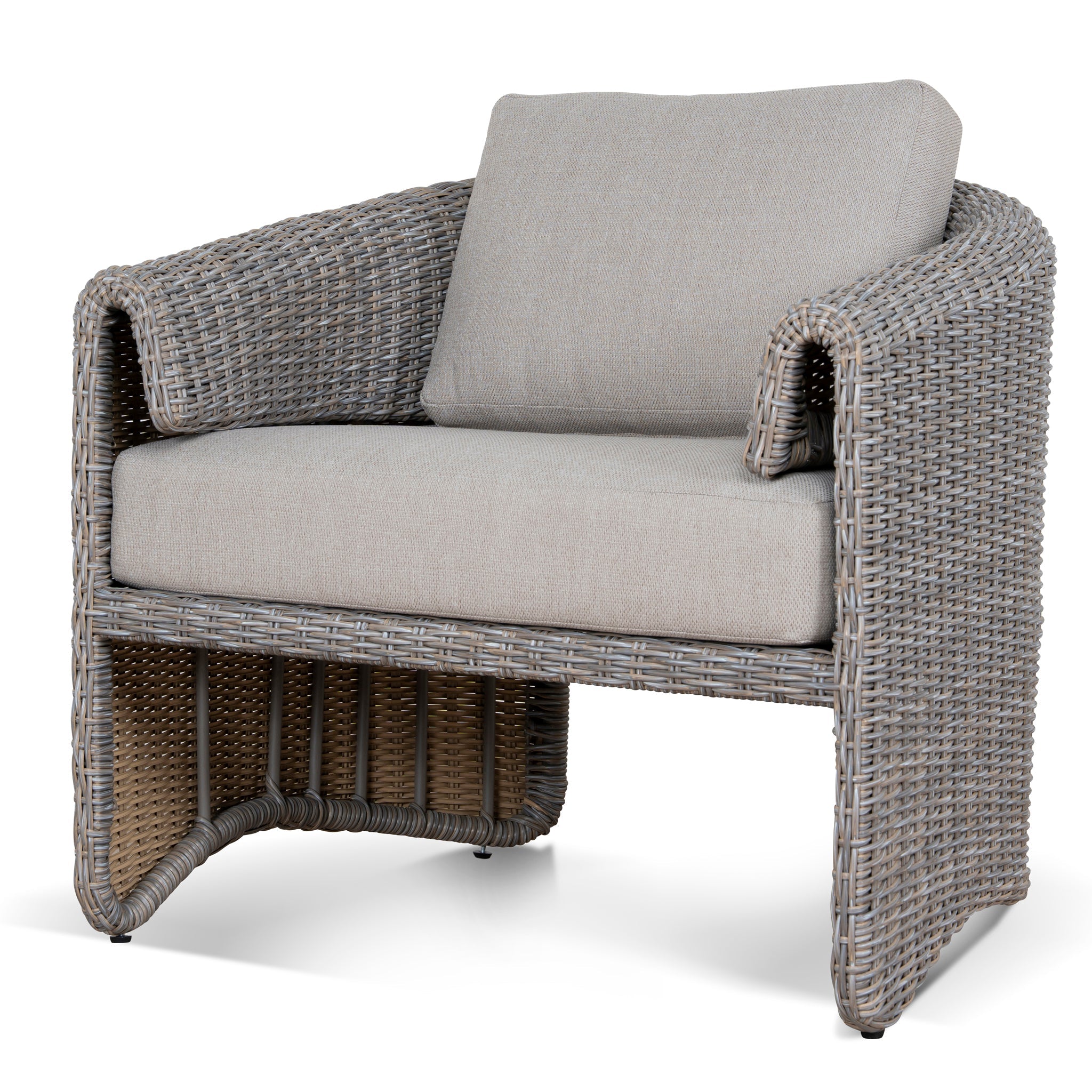 Outdoor Armchair - Light Brown