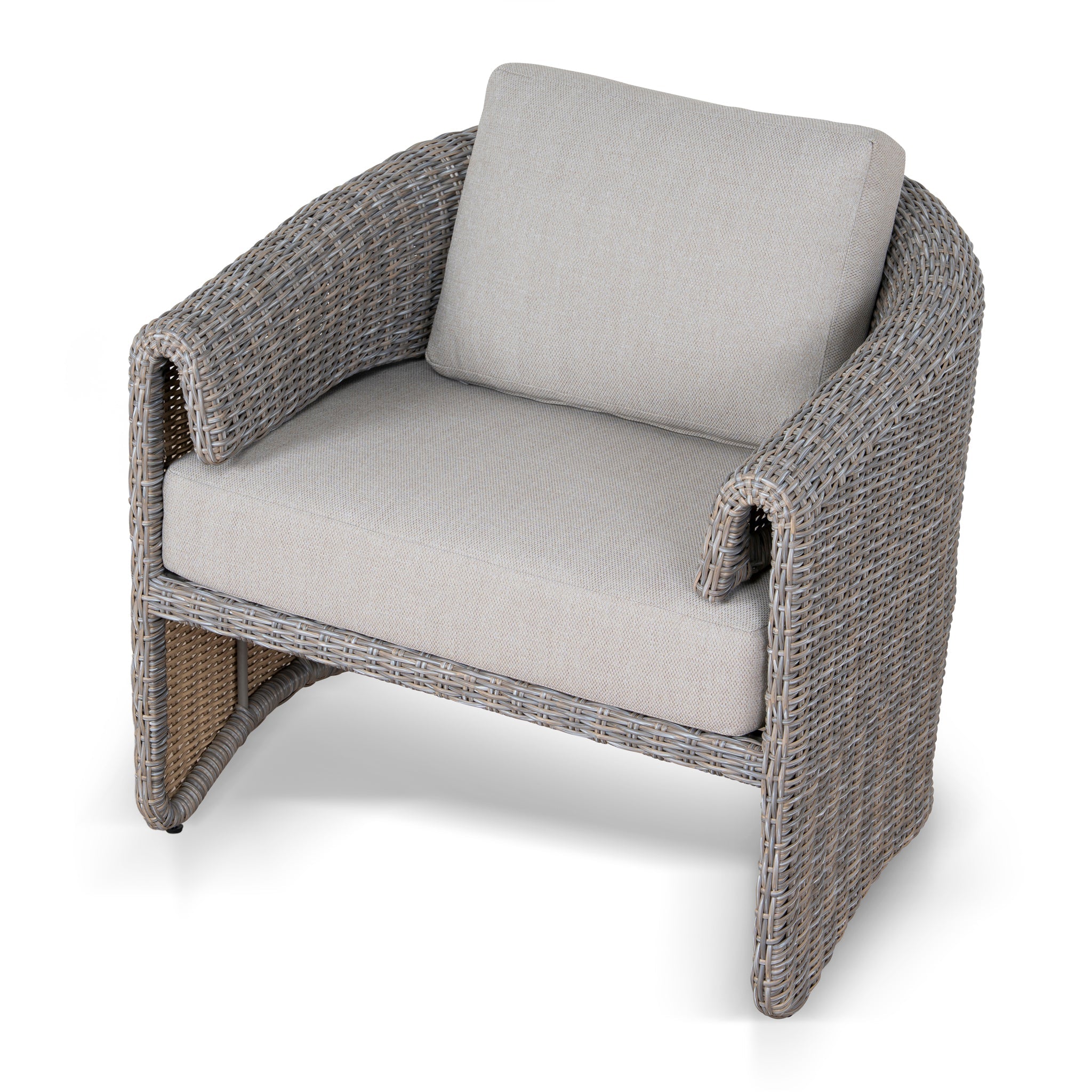 Outdoor Armchair - Light Brown - image 6