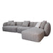 Showcasing Sedora 4 Seater Right Chaise Sofa - Plush Spec Brown LC12401-AE Sofas by Calibre Furniturs