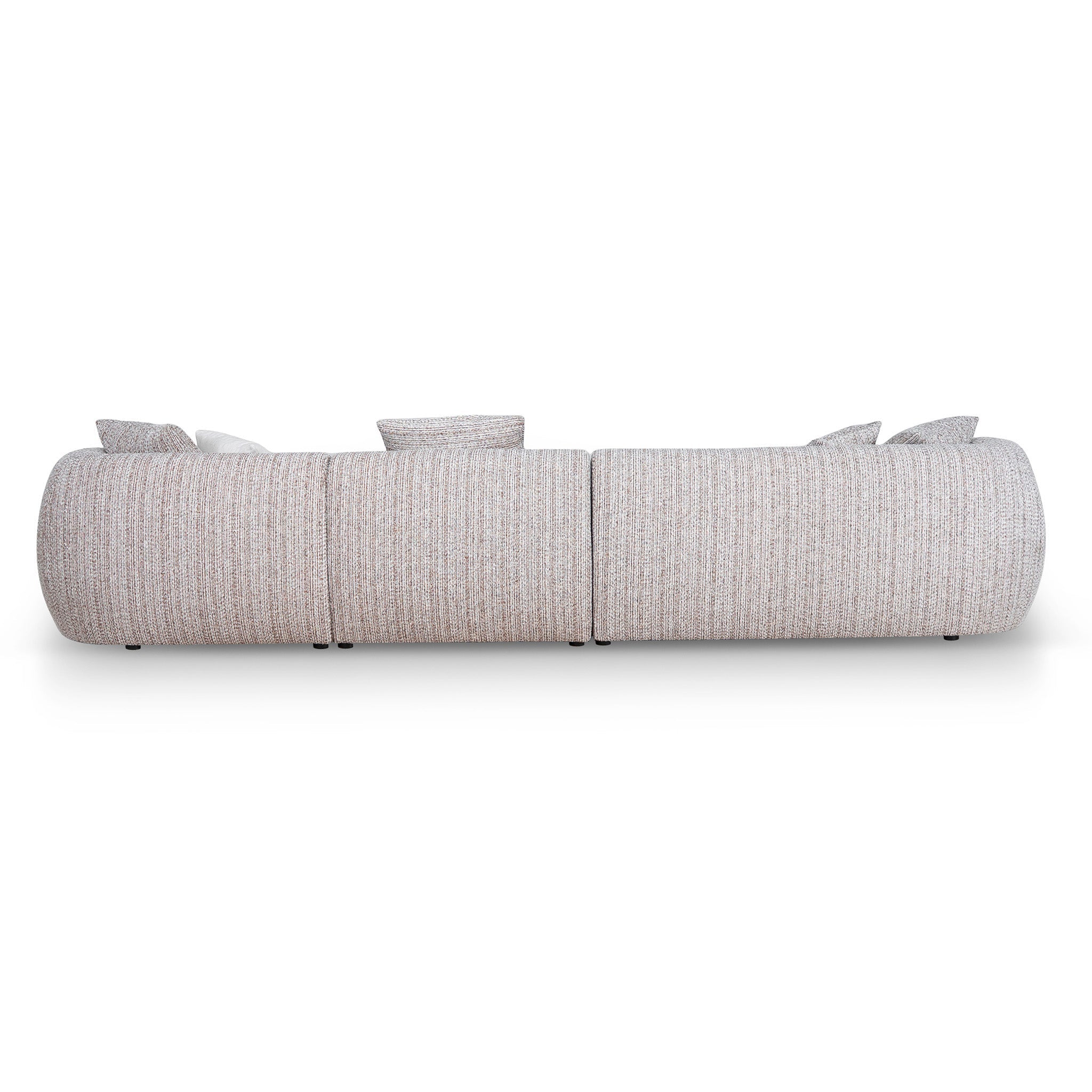 CLC12401-AE 4 Seater Right Chaise Sofa - Plush Spec Brown