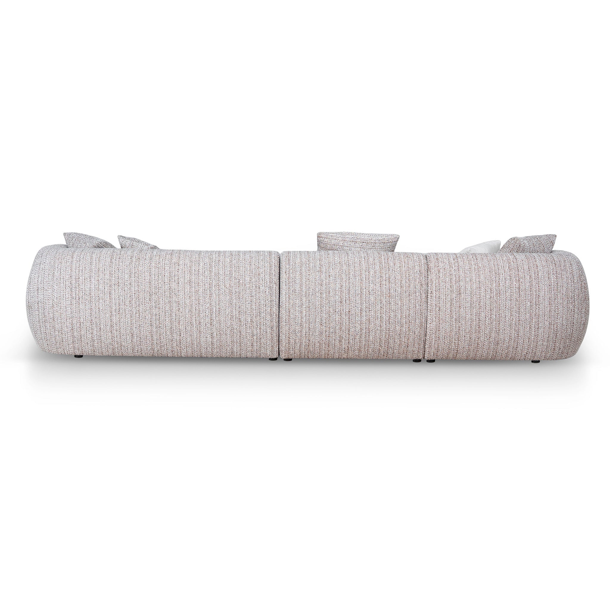 CLC12403-AE 4 Seater Left Chaise Sofa - Plush Spec Brown