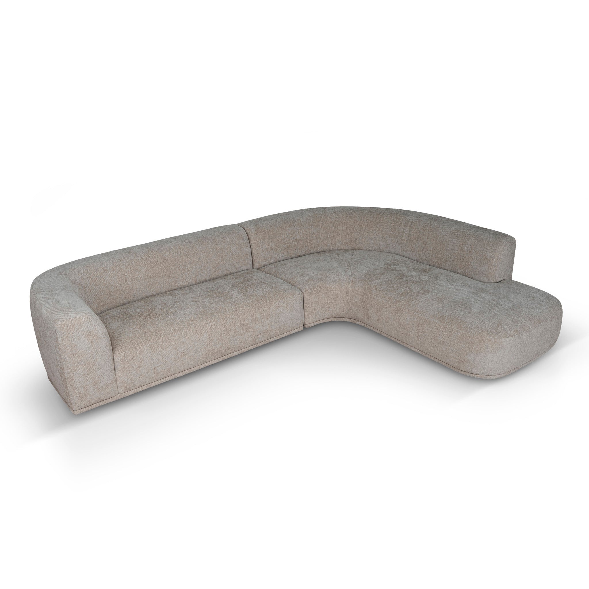 CLC12404-AE 4 Seater Right Chaise Sofa - Lila Beige
