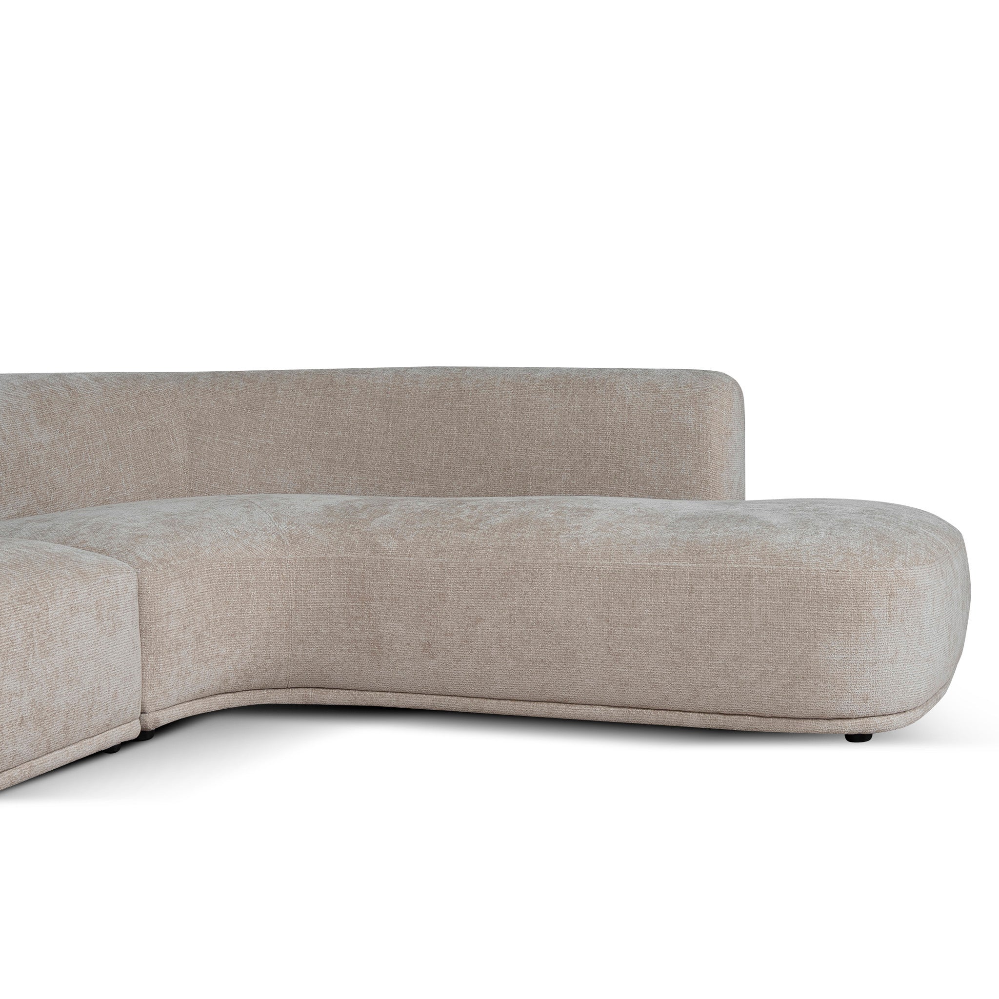 4 Seater Right Chaise Sofa - Lila Beige