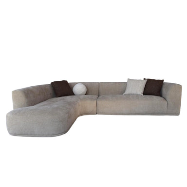 Showcasing Daluna 4 Seater Left Chaise Sofa - Lila Beige LC12405-AE Sofas by Calibre Furniturs
