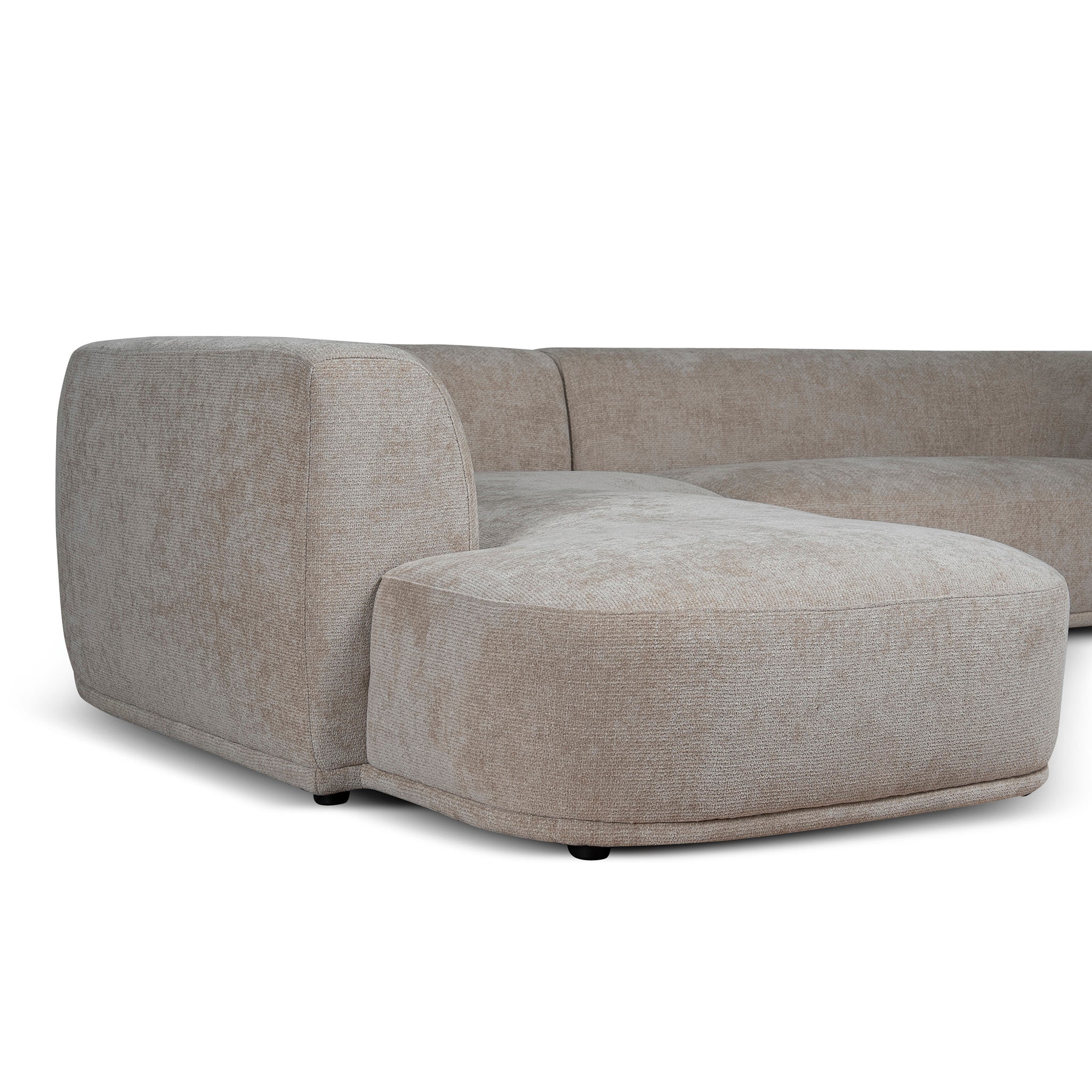 4 Seater Left Chaise Sofa - Lila Beige
