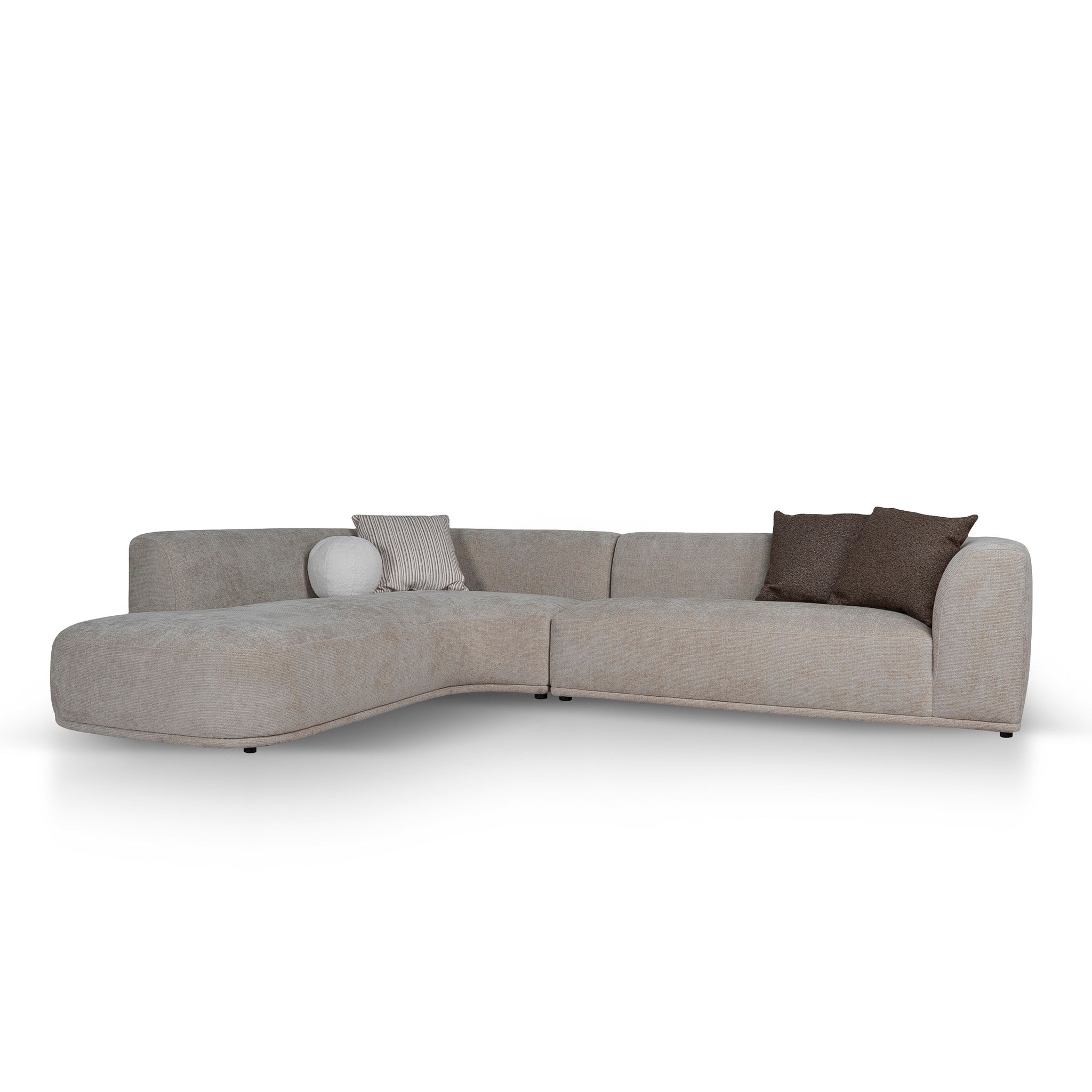 CLC12405-AE 4 Seater Left Chaise Sofa - Lila Beige