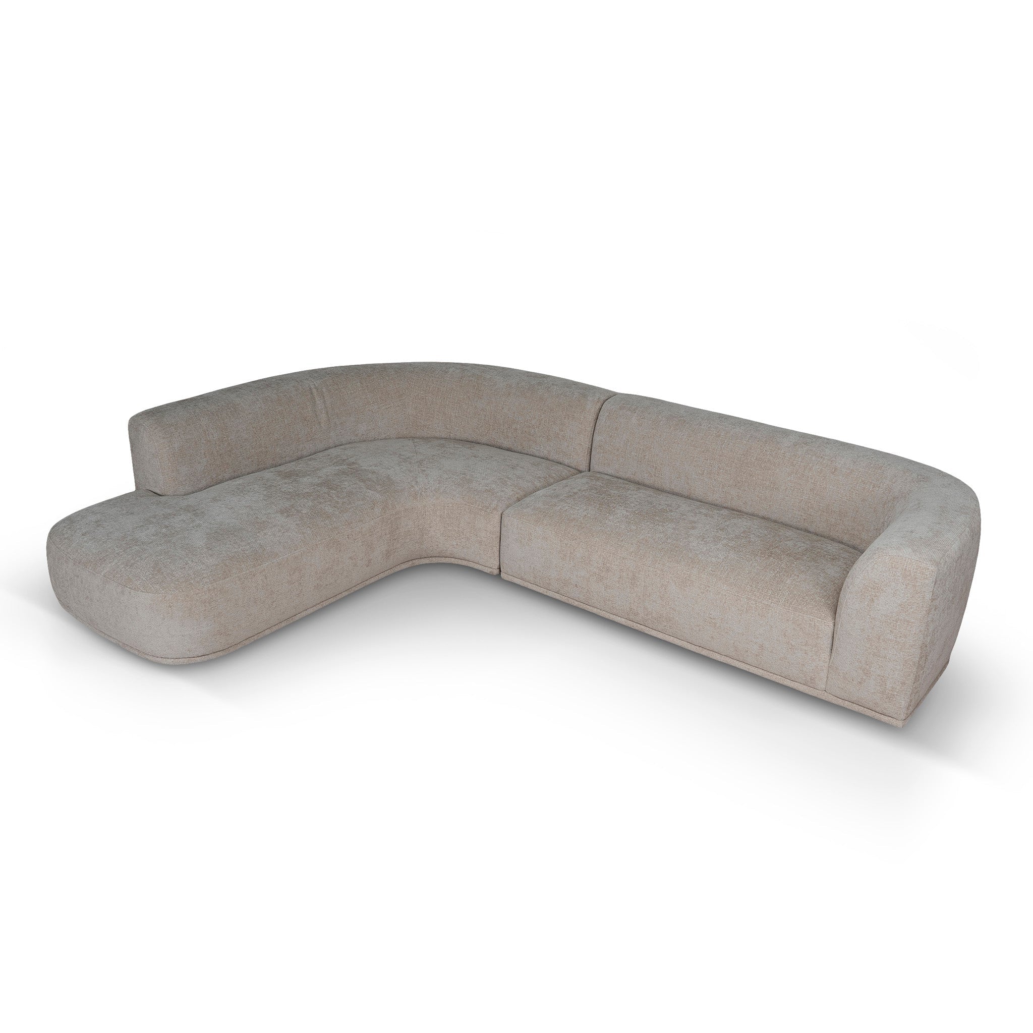 CLC12405-AE 4 Seater Left Chaise Sofa - Lila Beige