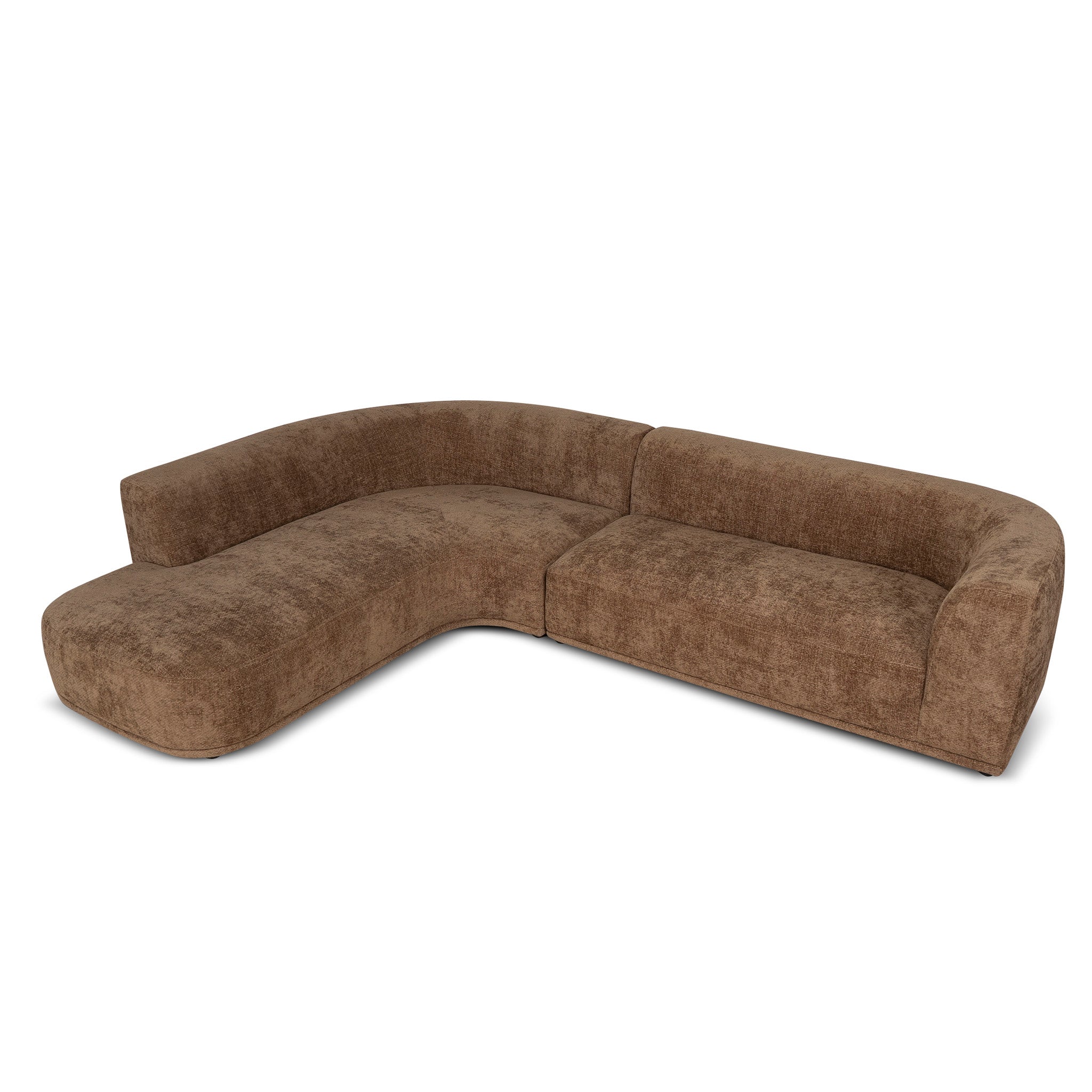 CLC12407-AE 4 Seater Left Chaise Sofa - Lila Nutmeg