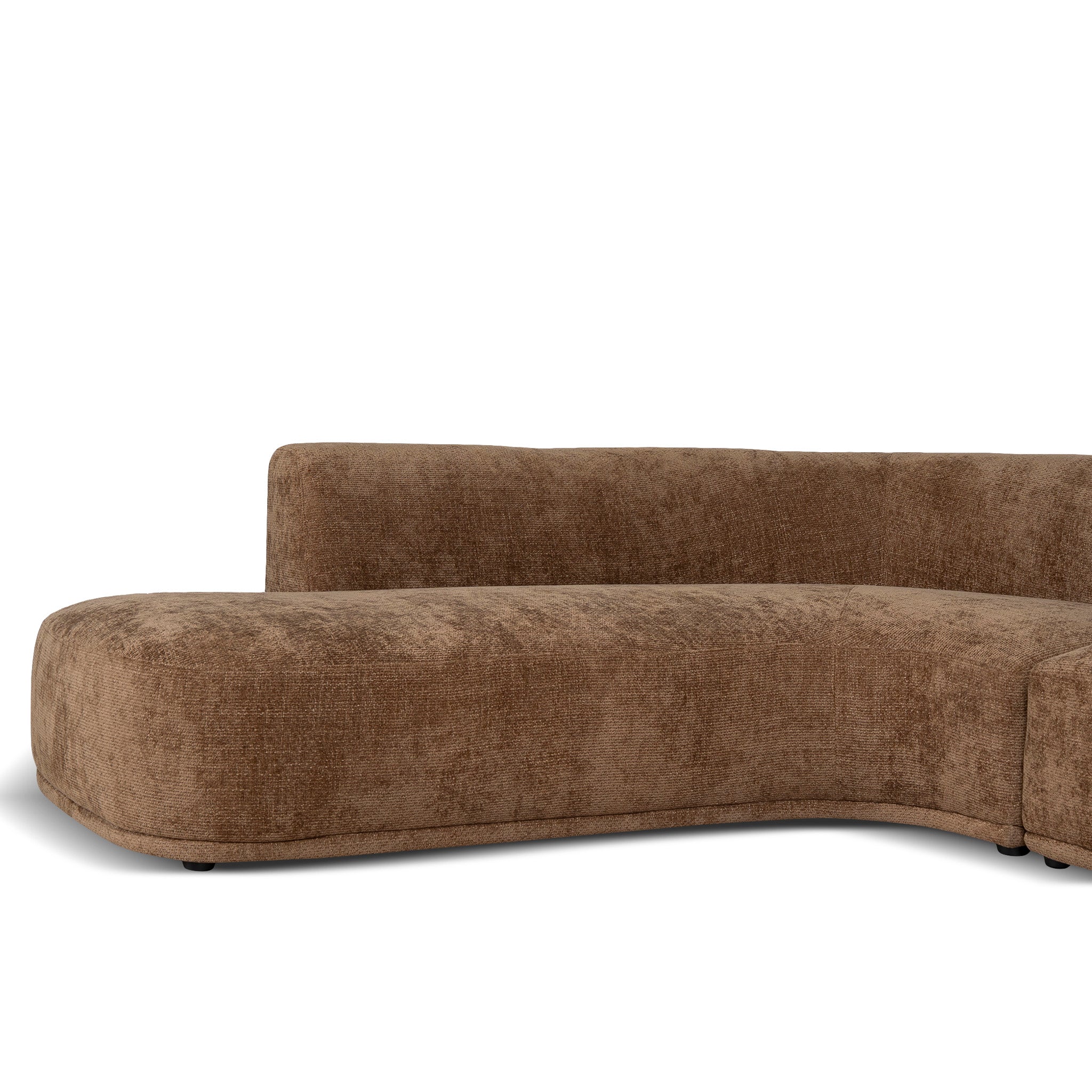 CLC12407-AE 4 Seater Left Chaise Sofa - Lila Nutmeg
