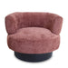 Showcasing Rinenilo Armchair - Lila Burgundy LC12409-AE Armchair by Calibre Furniturs