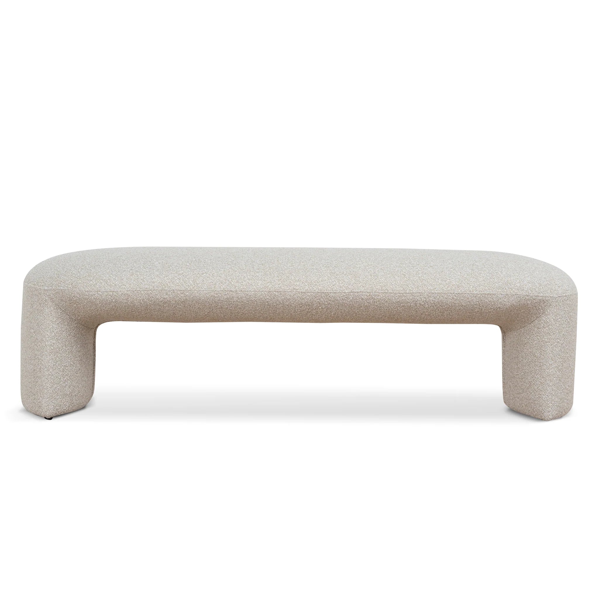 Showcasing Sacora 1.5m Long Ottoman Bench - Oatmeal Beige LC12418-YY Ottoman by Calibre Furniturs