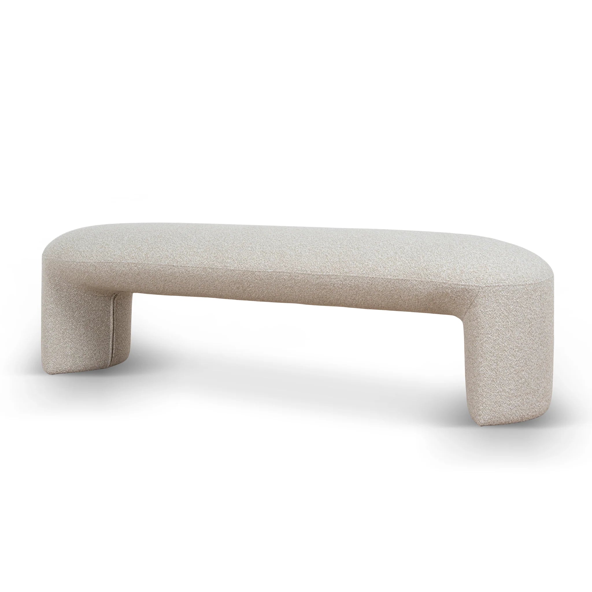 Showcasing Sacora 1.5m Long Ottoman Bench - Oatmeal Beige LC12418-YY Ottoman by Calibre Furniturs