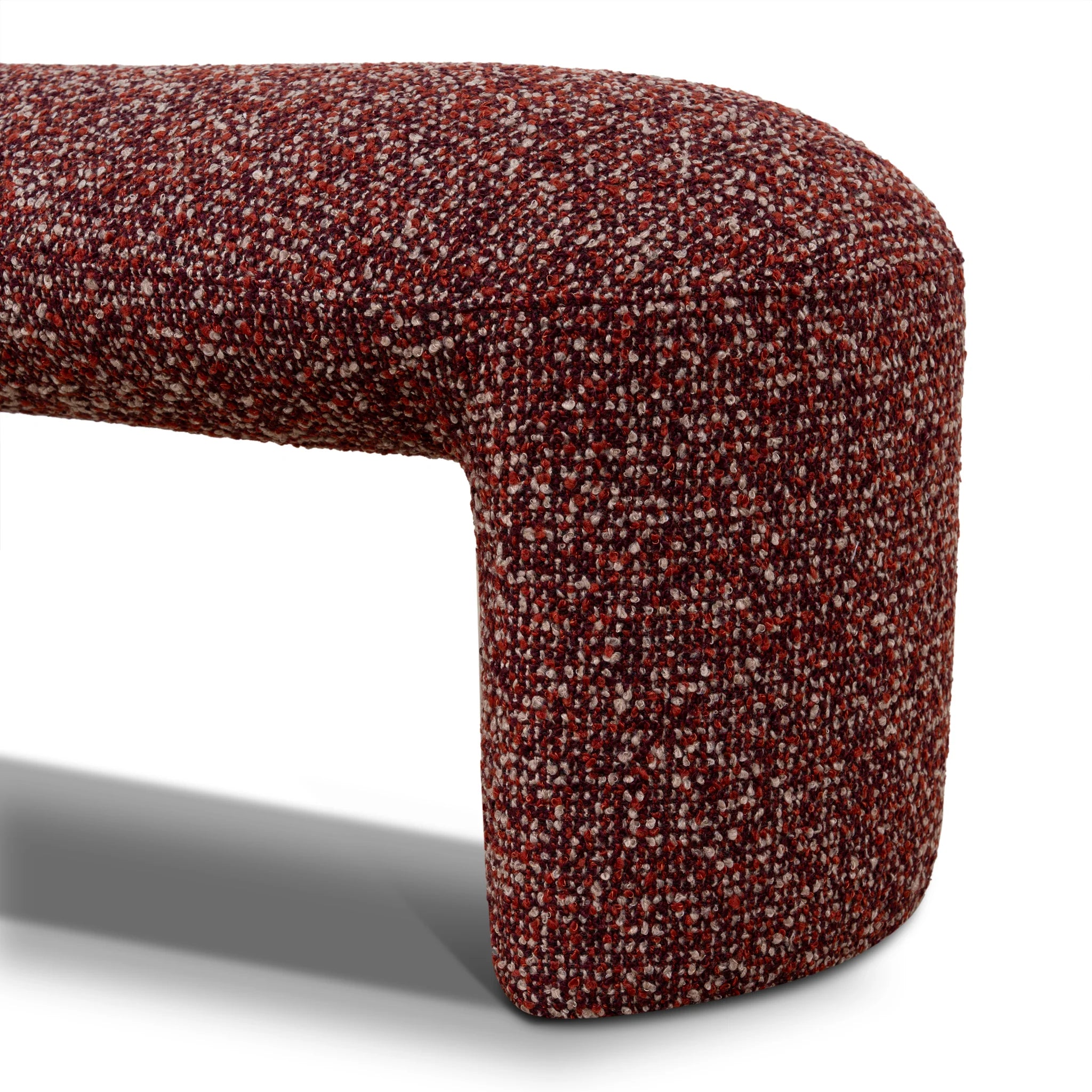 Dikera 1.5m Long Ottoman Bench - Autumn Red