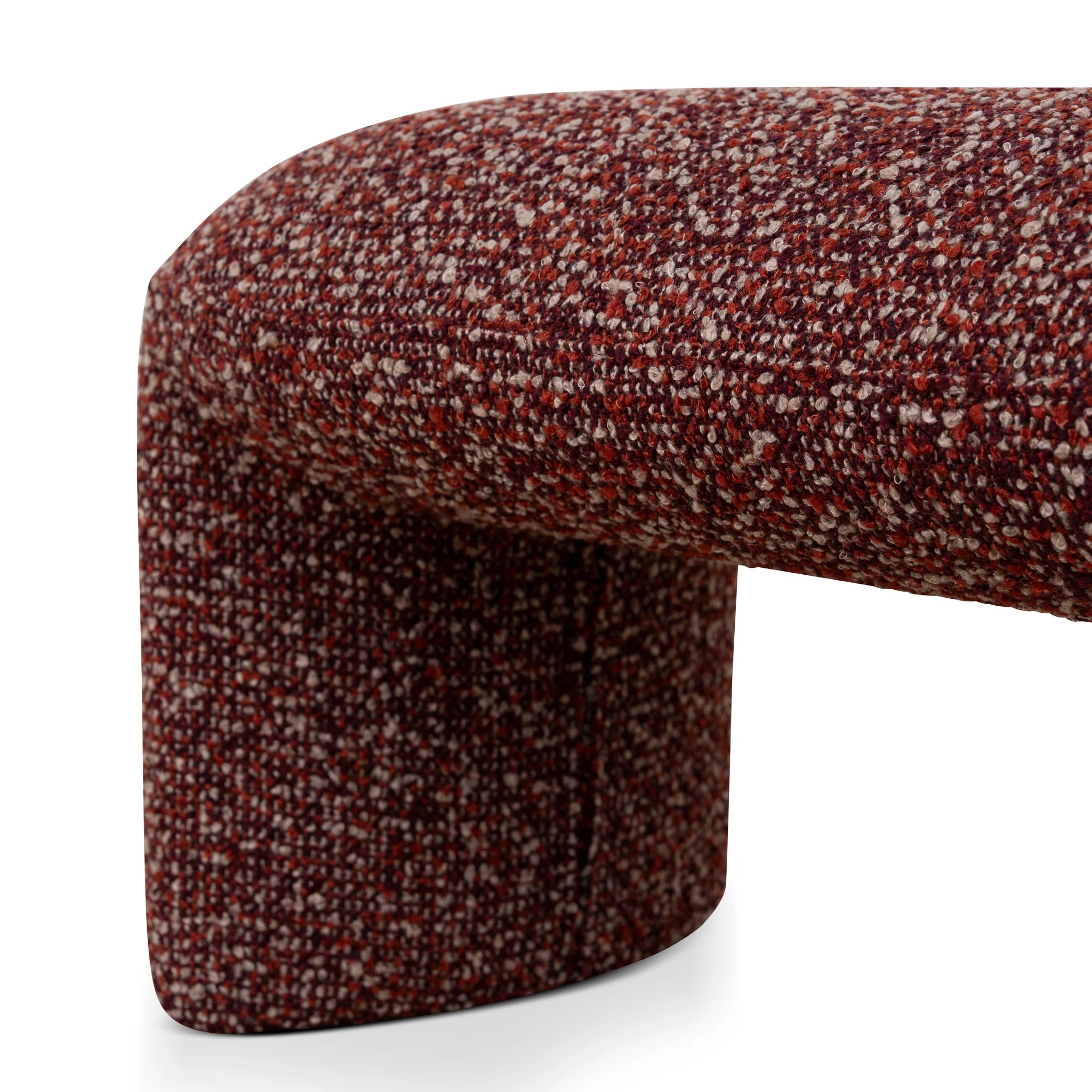 Dikera 1.5m Long Ottoman Bench - Autumn Red