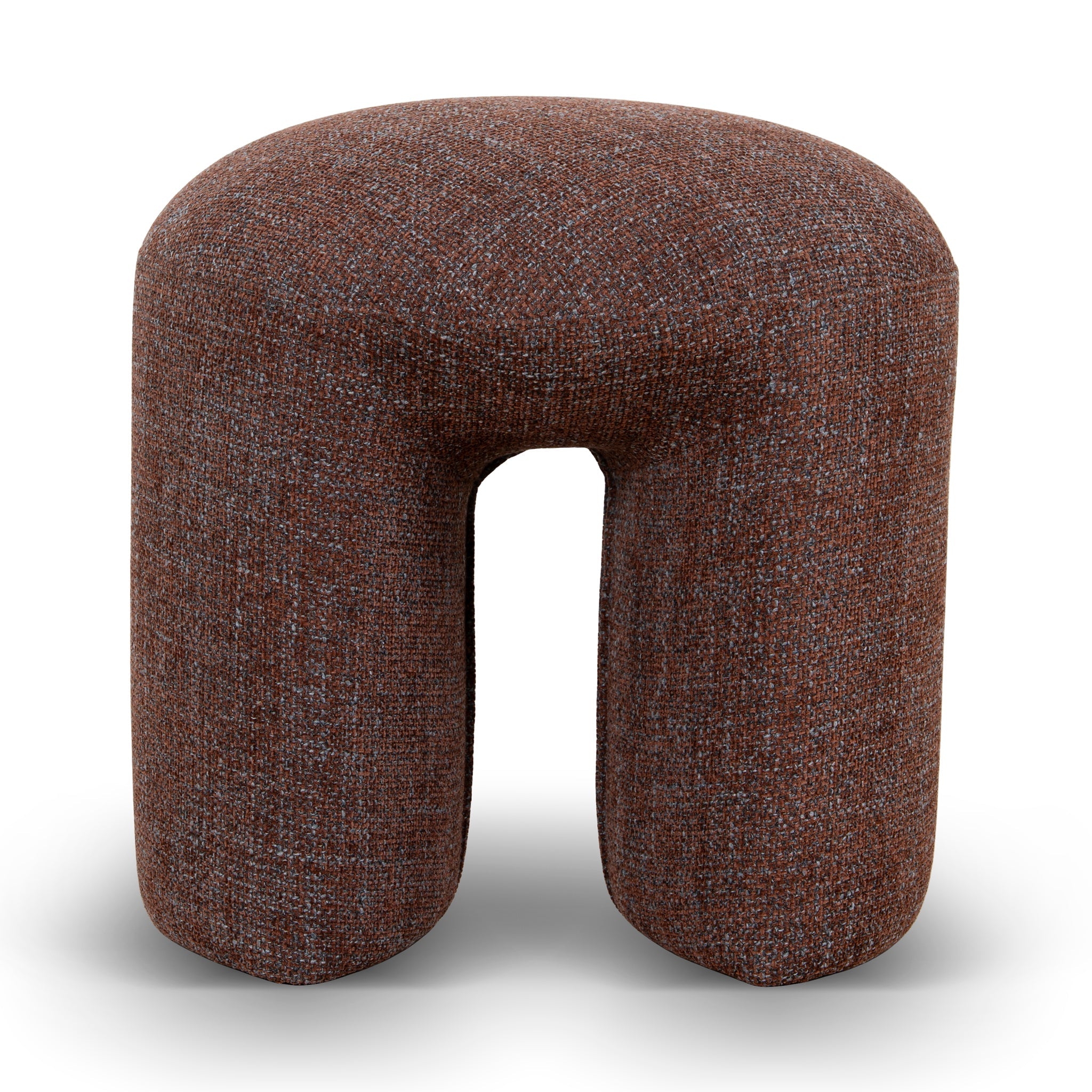 Round Ottoman - Moss Brown