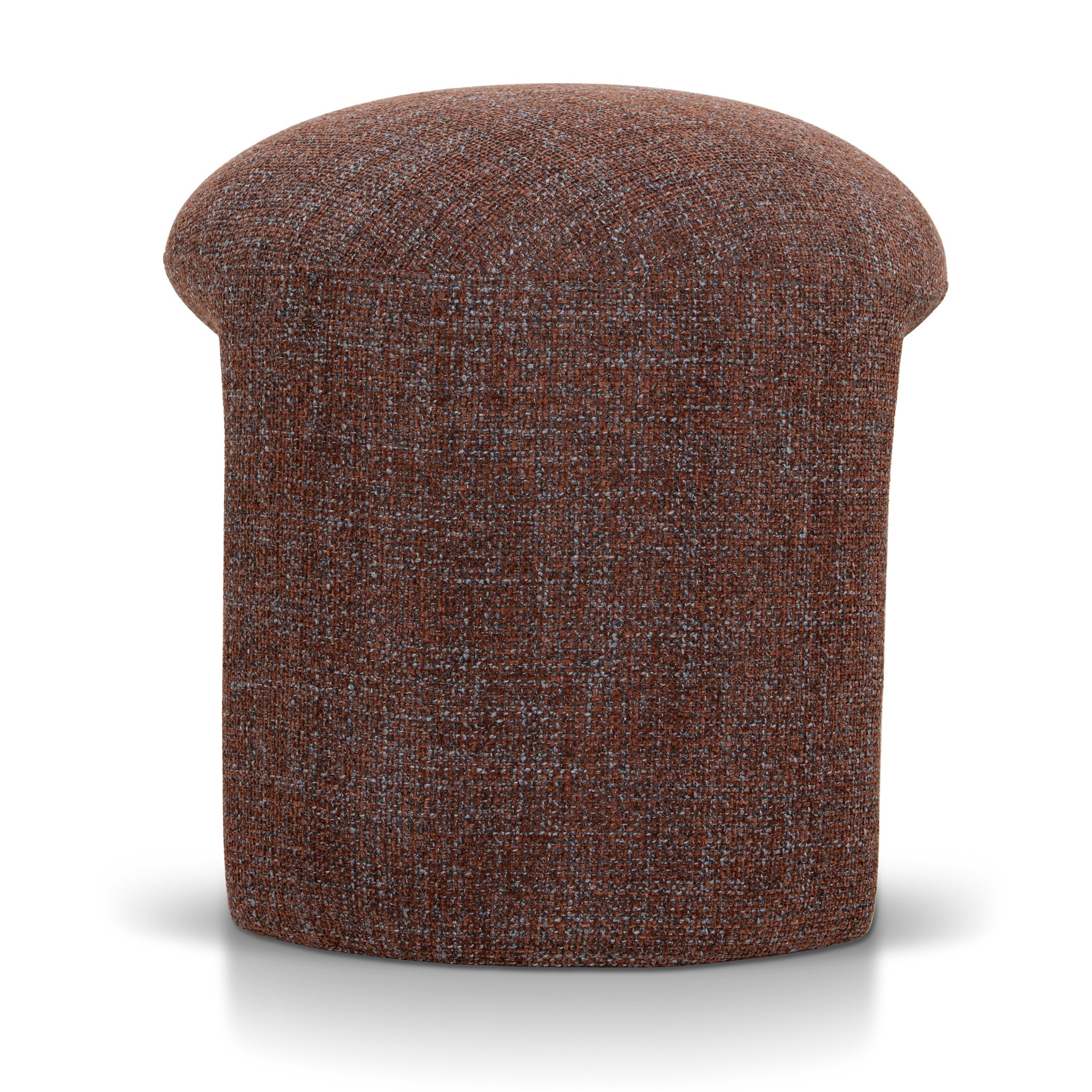 Round Ottoman - Moss Brown