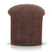 Showcasing Tirevela Round Ottoman - Moss Brown LC12421-YY Ottoman by Calibre Furniturs