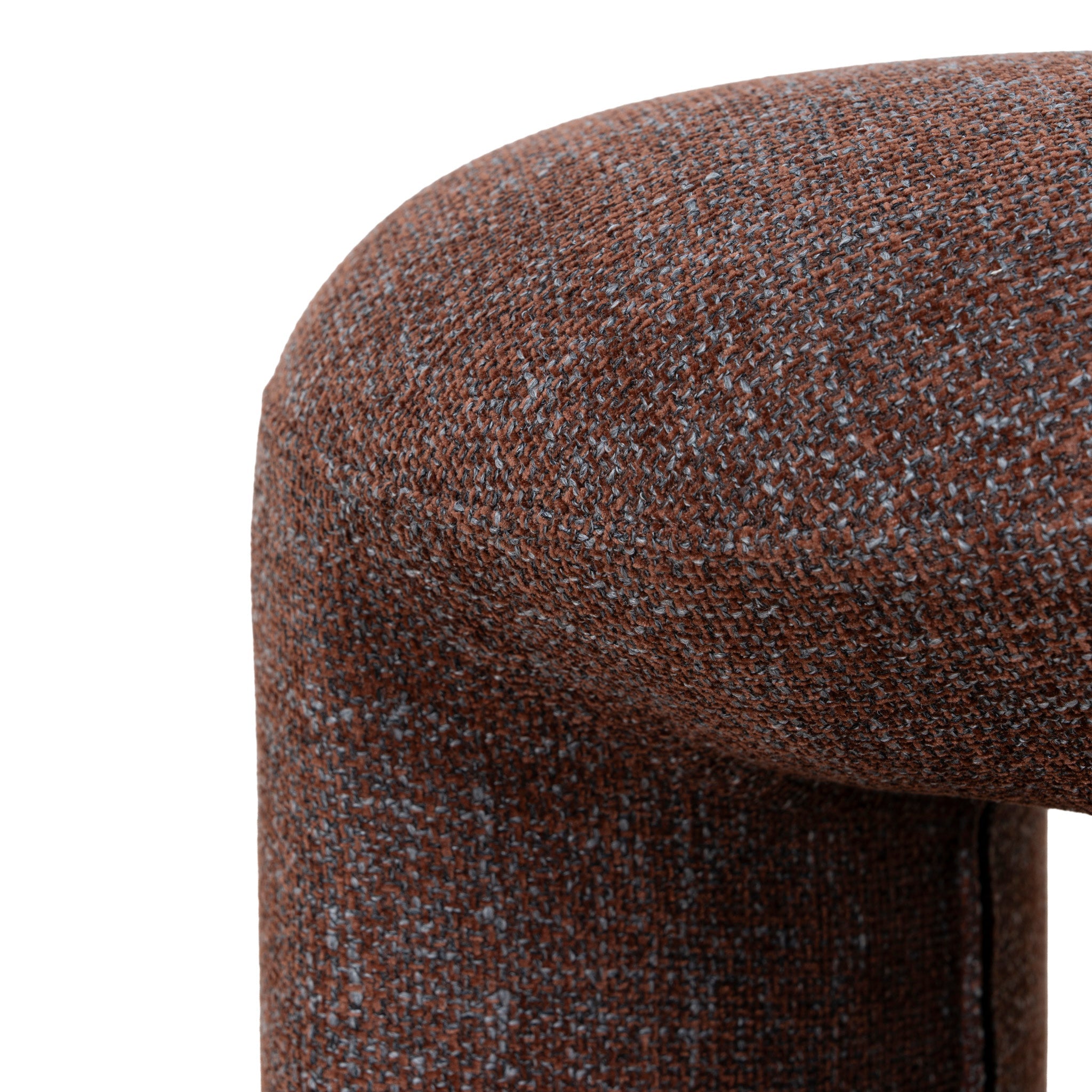 Round Ottoman - Moss Brown