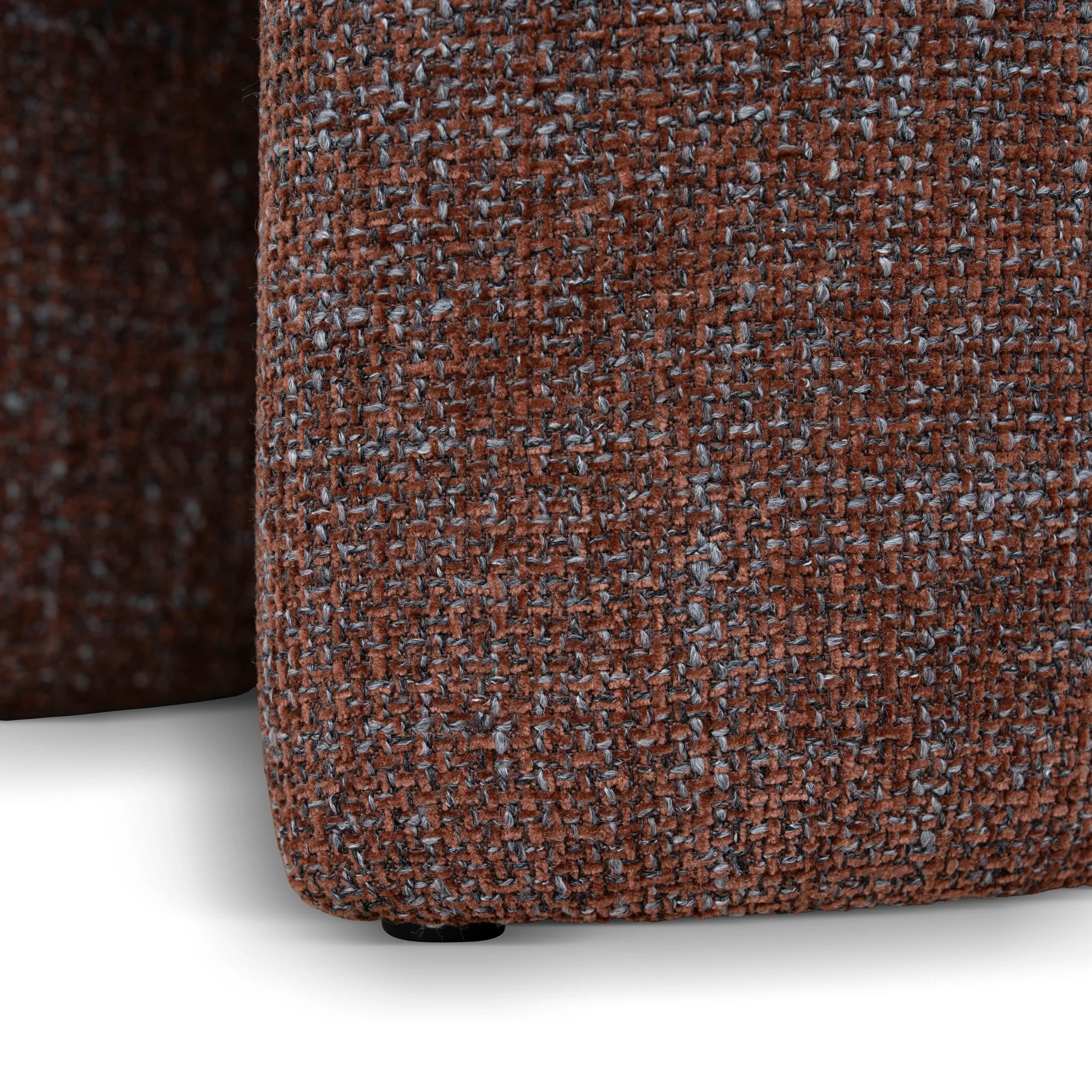 Tirevela Round Ottoman - Moss Brown