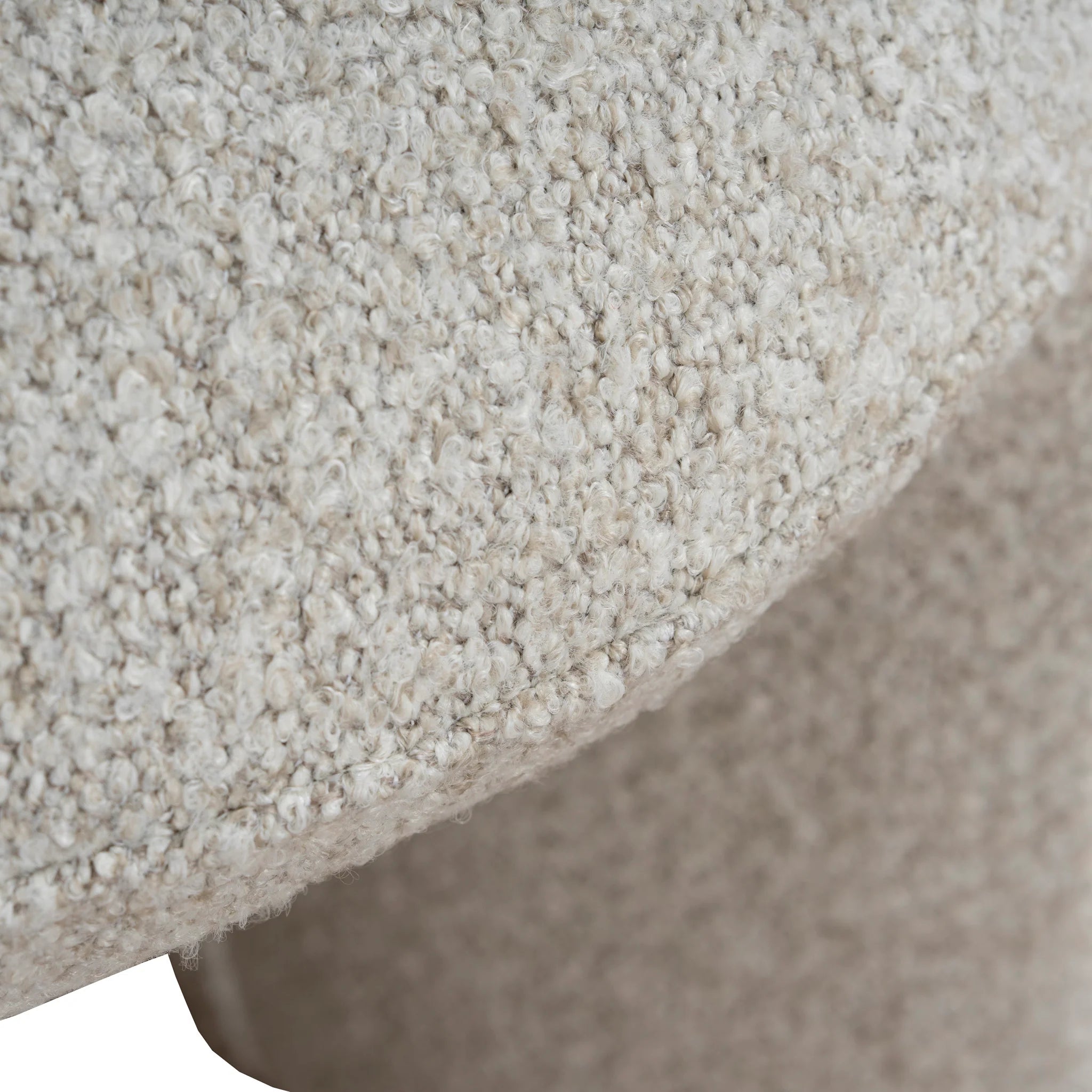 Rabela Round Ottoman - Oatmeal Beige