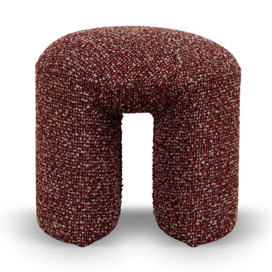 Showcasing Riluna Round Ottoman -  Autumn Red LC12423-YY Ottoman by Calibre Furniturs