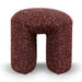 Showcasing Riluna Round Ottoman -  Autumn Red LC12423-YY Ottoman by Calibre Furniturs