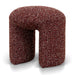 Showcasing Riluna Round Ottoman -  Autumn Red LC12423-YY Ottoman by Calibre Furniturs
