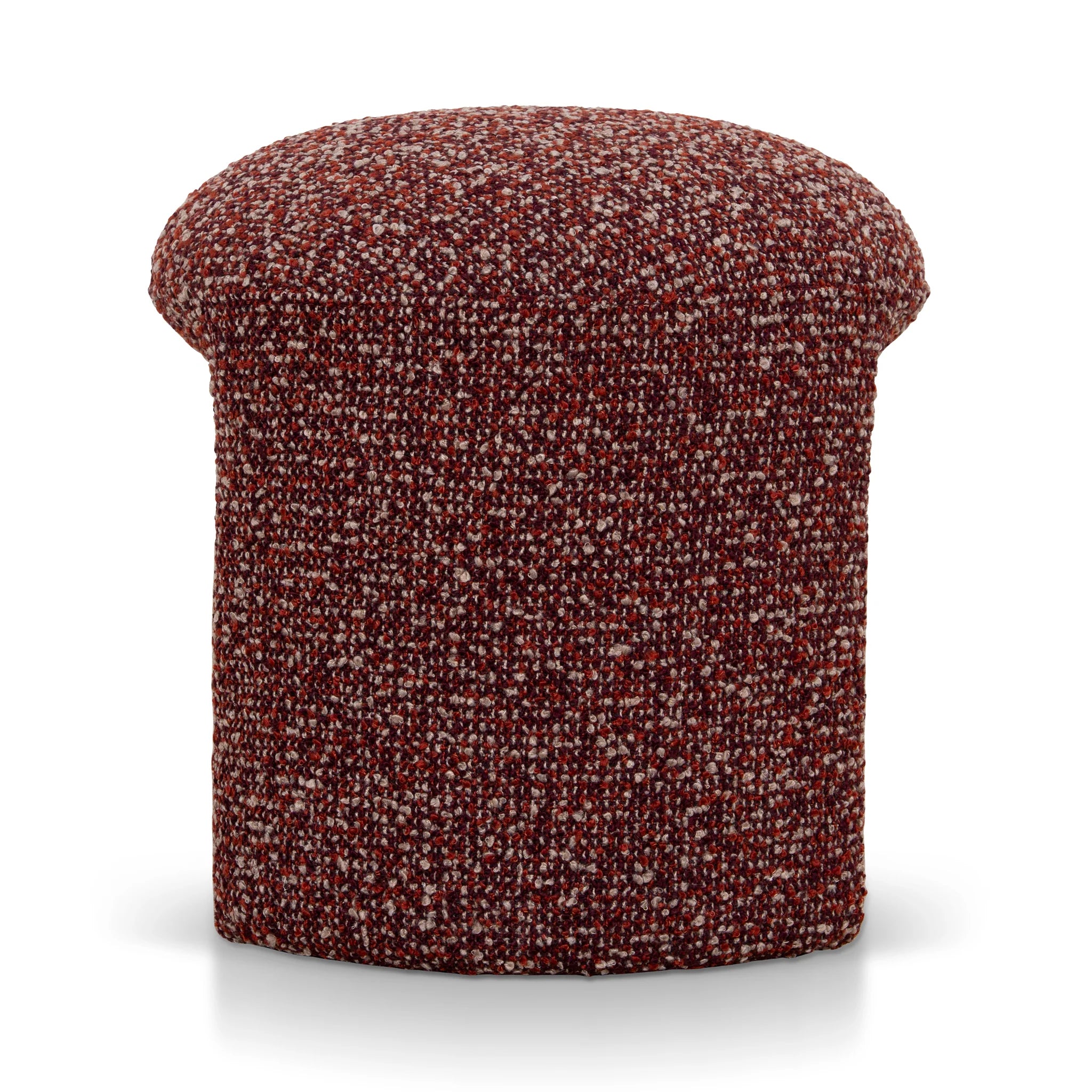 Showcasing Riluna Round Ottoman -  Autumn Red LC12423-YY Ottoman by Calibre Furniturs