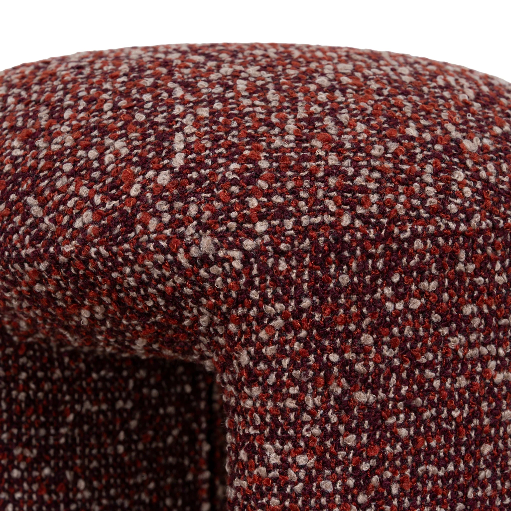 Riluna Round Ottoman -  Autumn Red