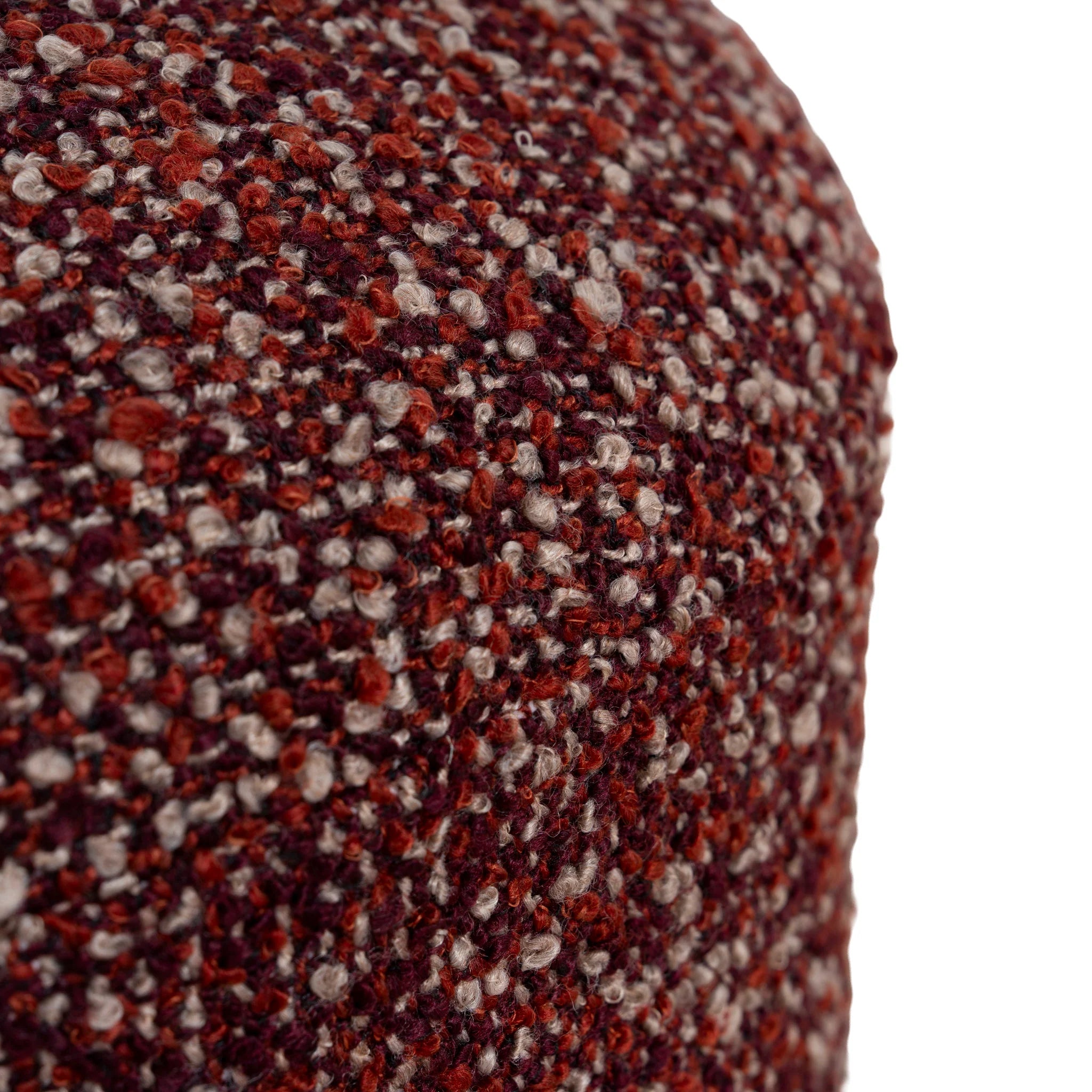 Riluna Round Ottoman -  Autumn Red