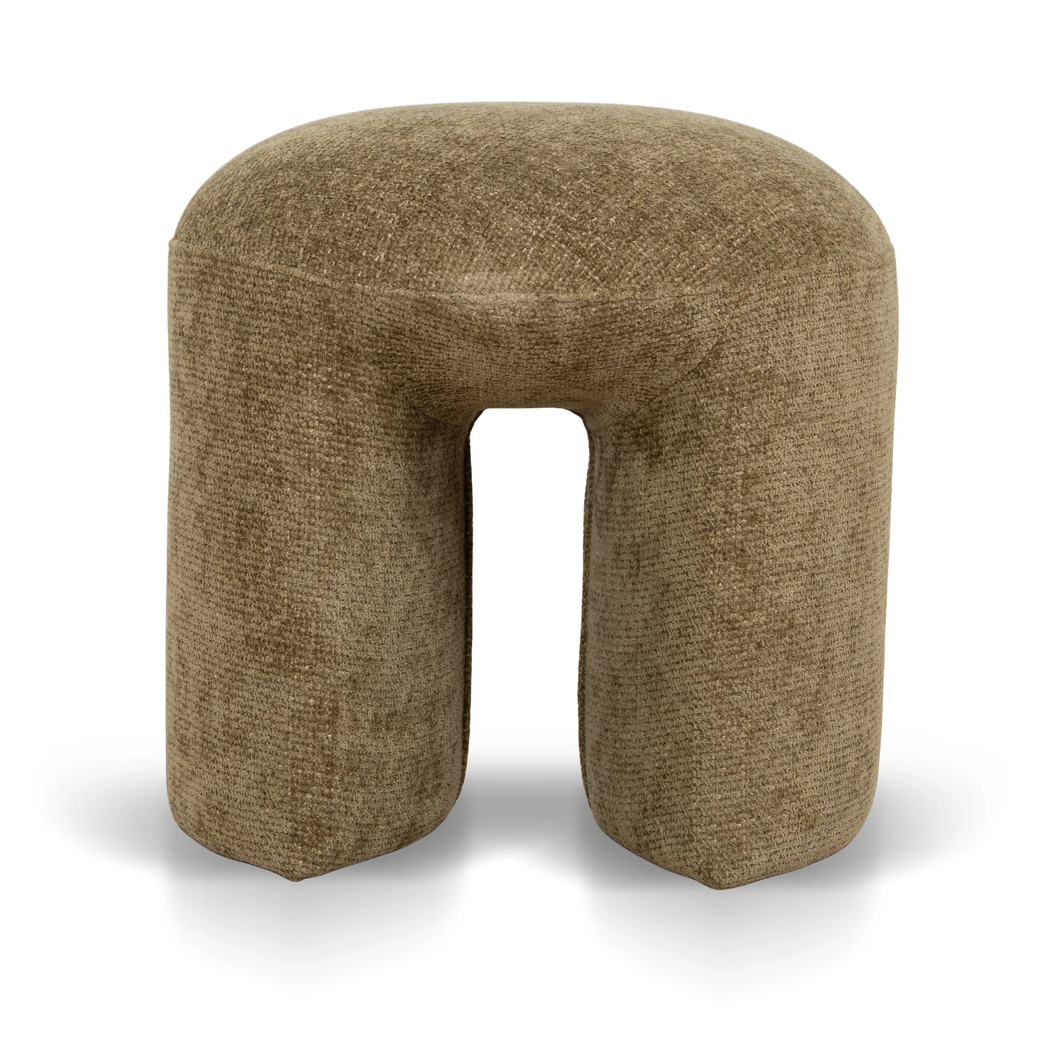 Showcasing Tokona Round Ottoman - Lila Olive LC12424-YY Ottoman by Calibre Furniturs