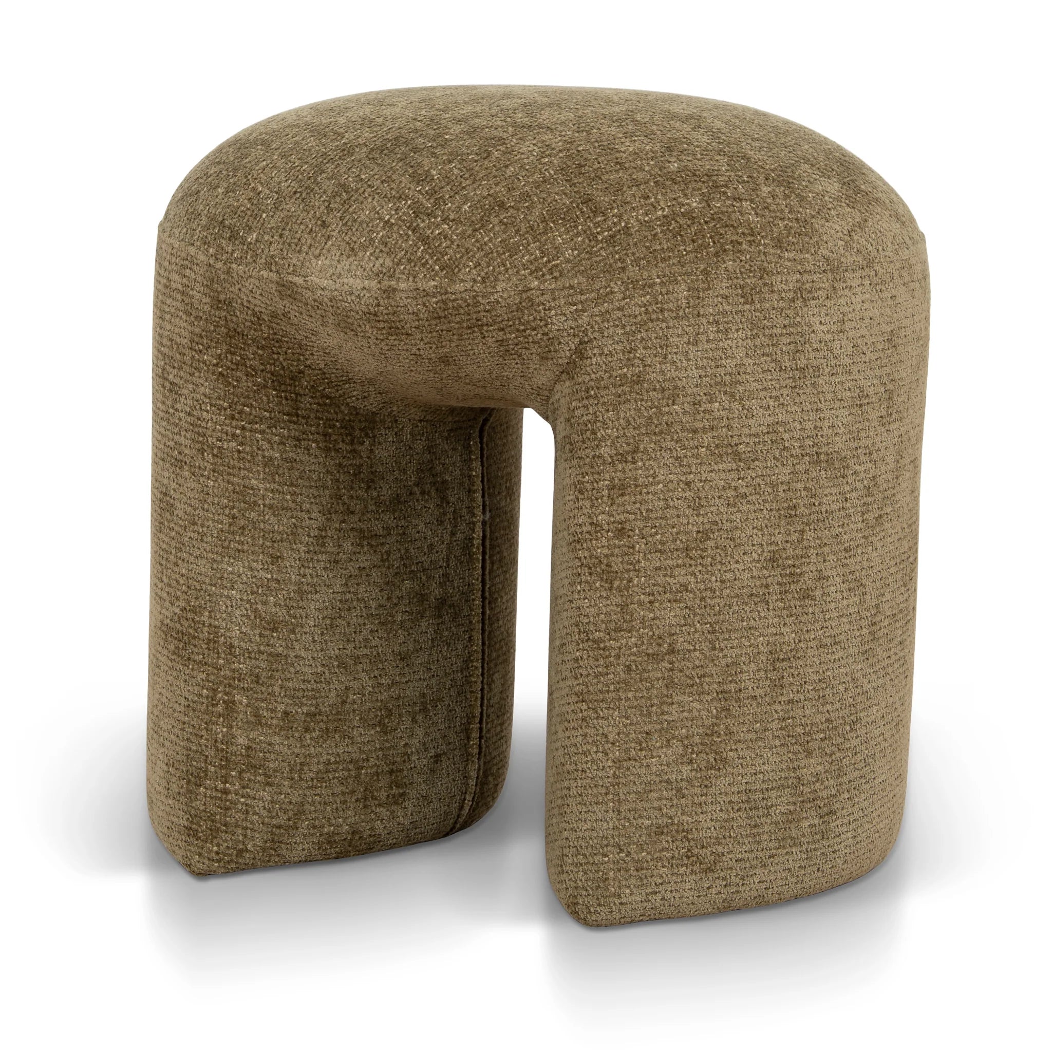 Showcasing Tokona Round Ottoman - Lila Olive LC12424-YY Ottoman by Calibre Furniturs