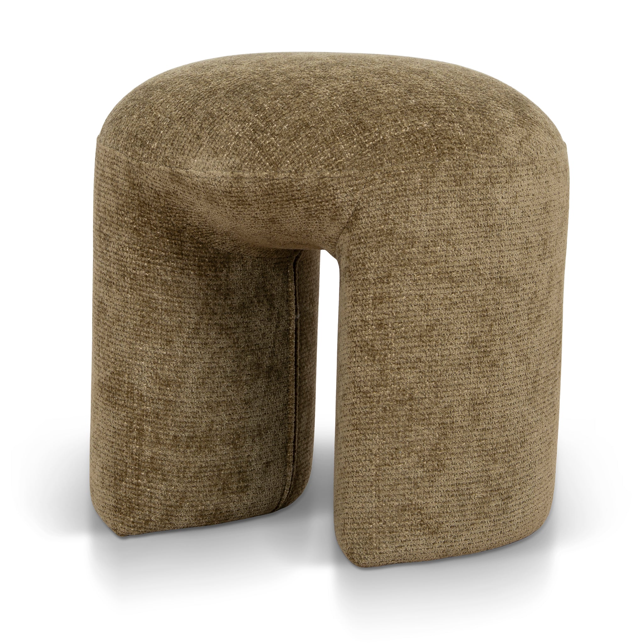 CLC12424-YY Round Ottoman - Lila Olive