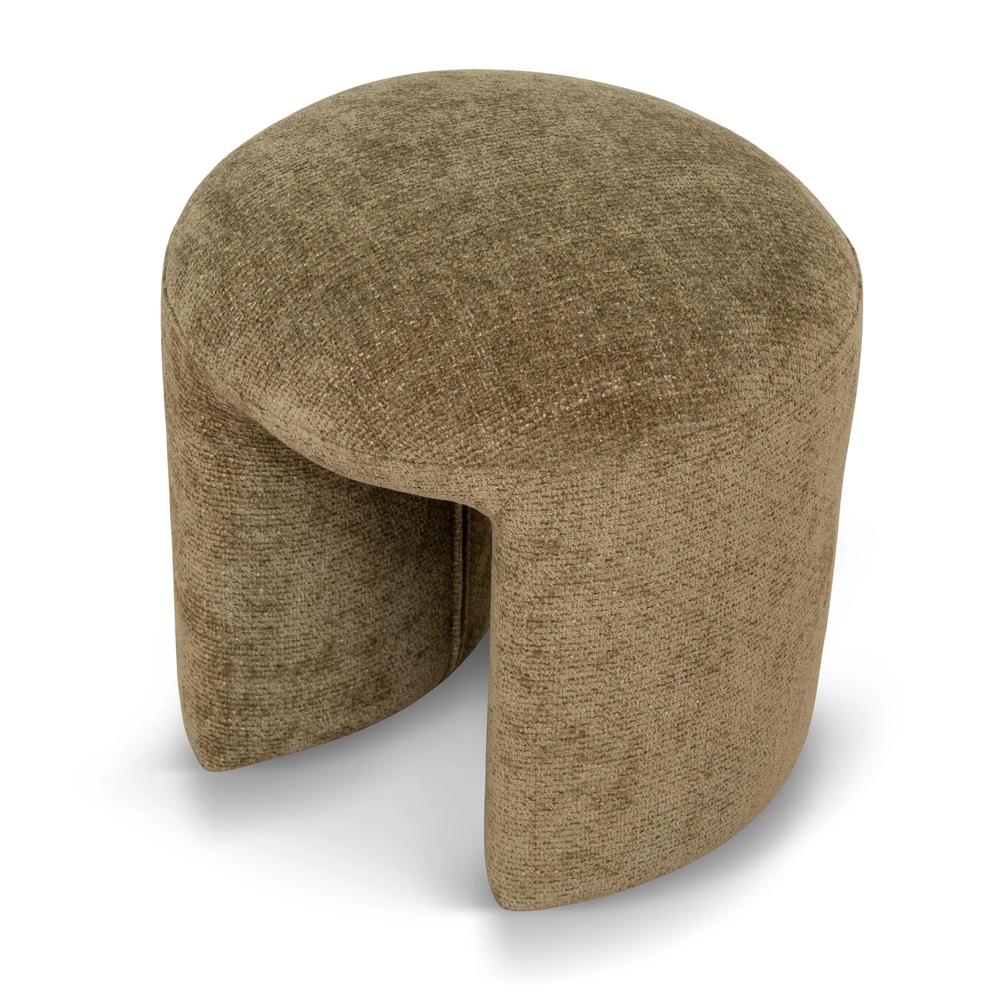 Tokona Round Ottoman - Lila Olive