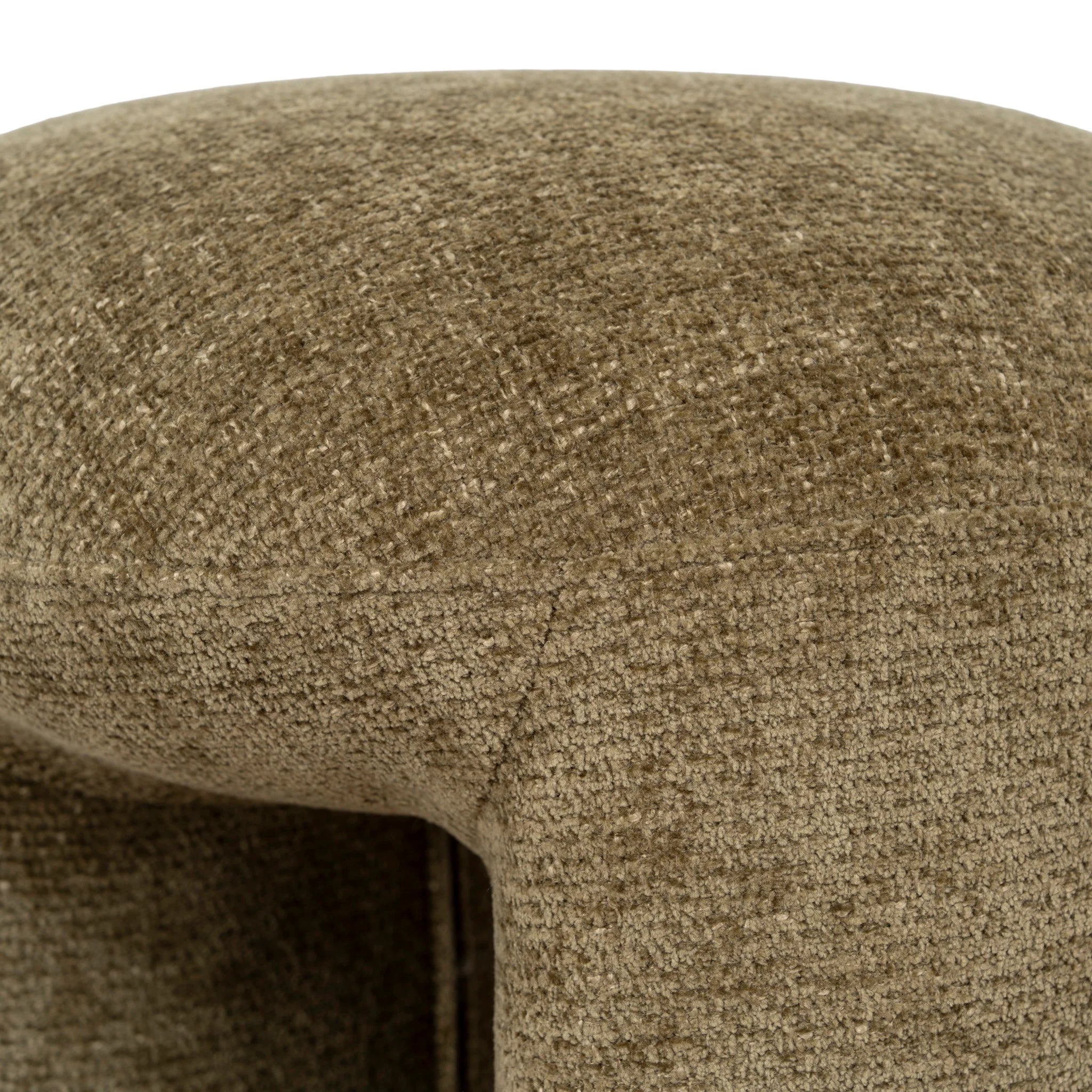 Tokona Round Ottoman - Lila Olive