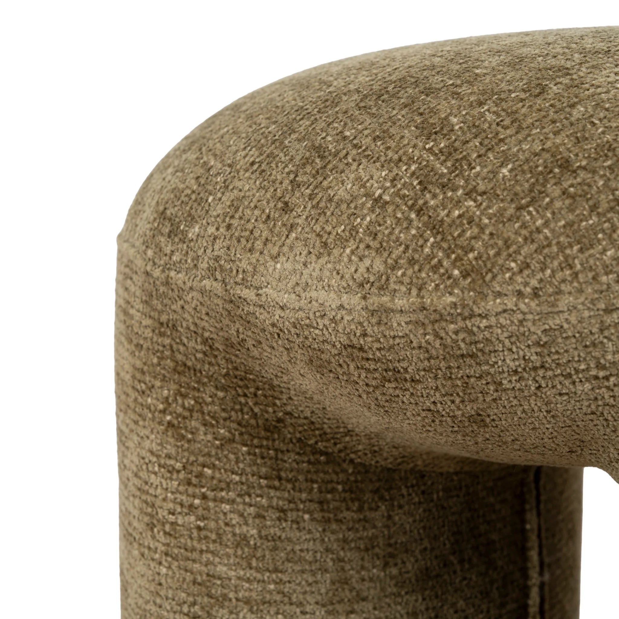 Tokona Round Ottoman - Lila Olive