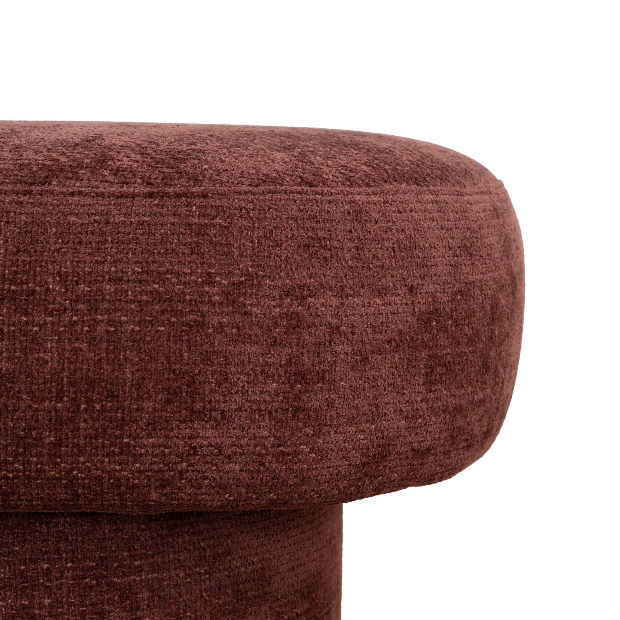 Kokeno 1.5m Long Ottoman Bench - Lila Burgundy