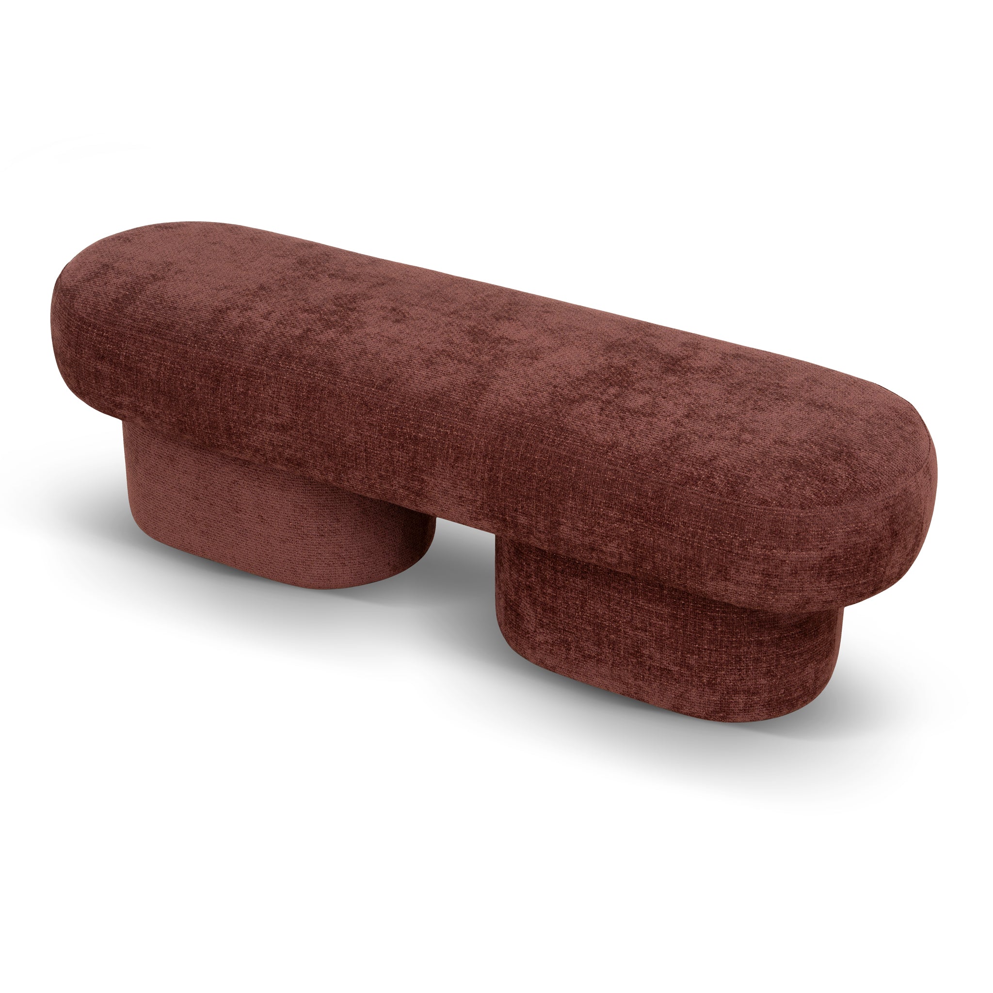 CLC12428-YY 1.5m Long Ottoman Bench - Lila Burgundy