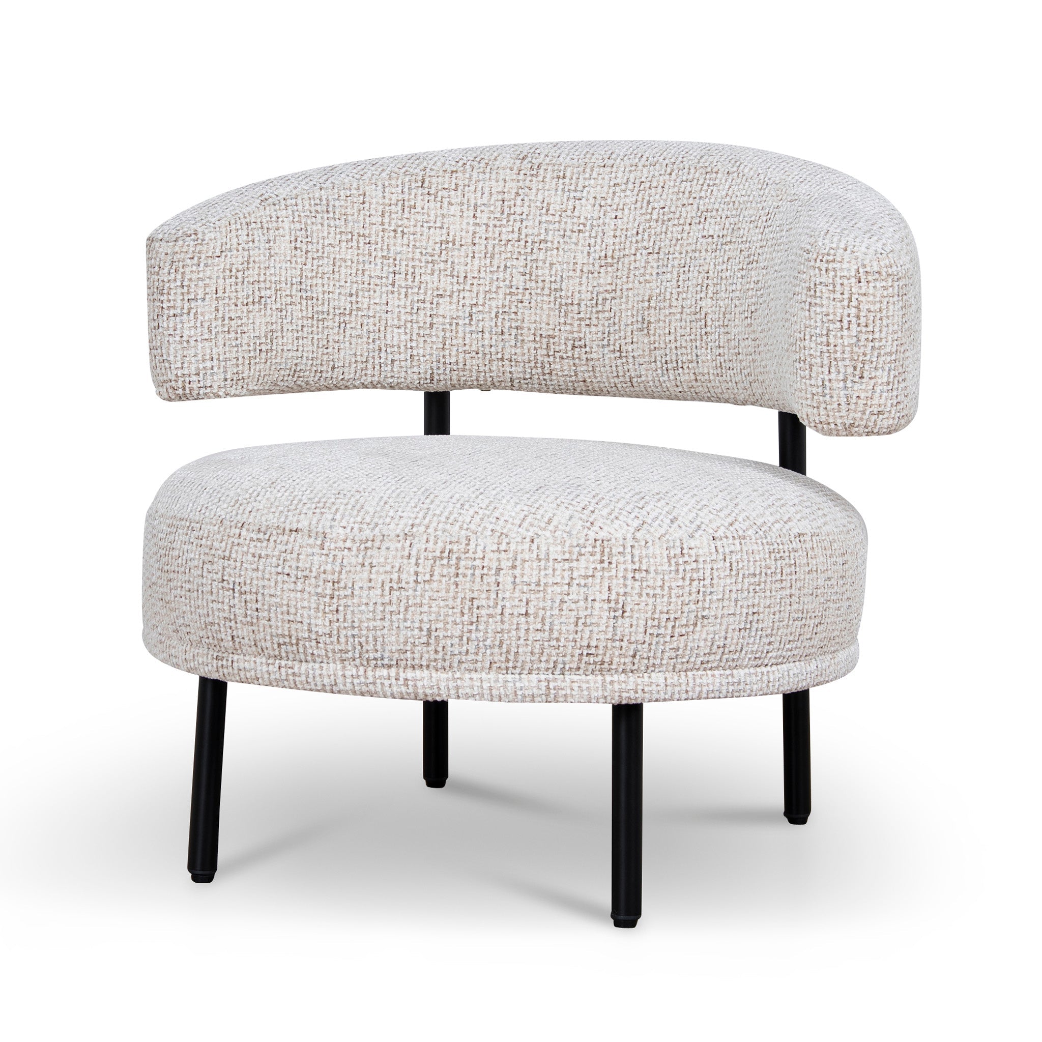85cm Armchair - Honeycomb White