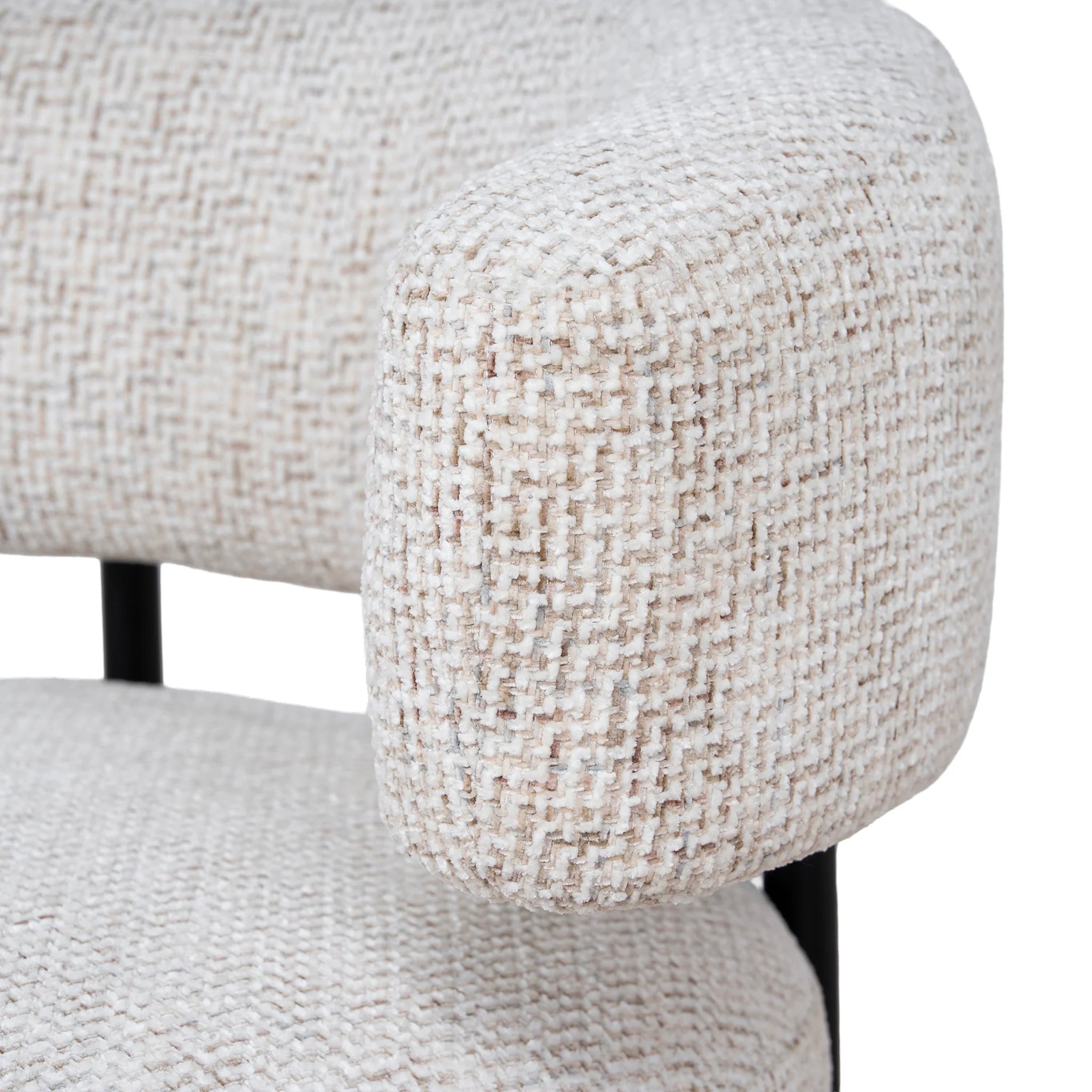 Borina Armchair - Honeycomb White