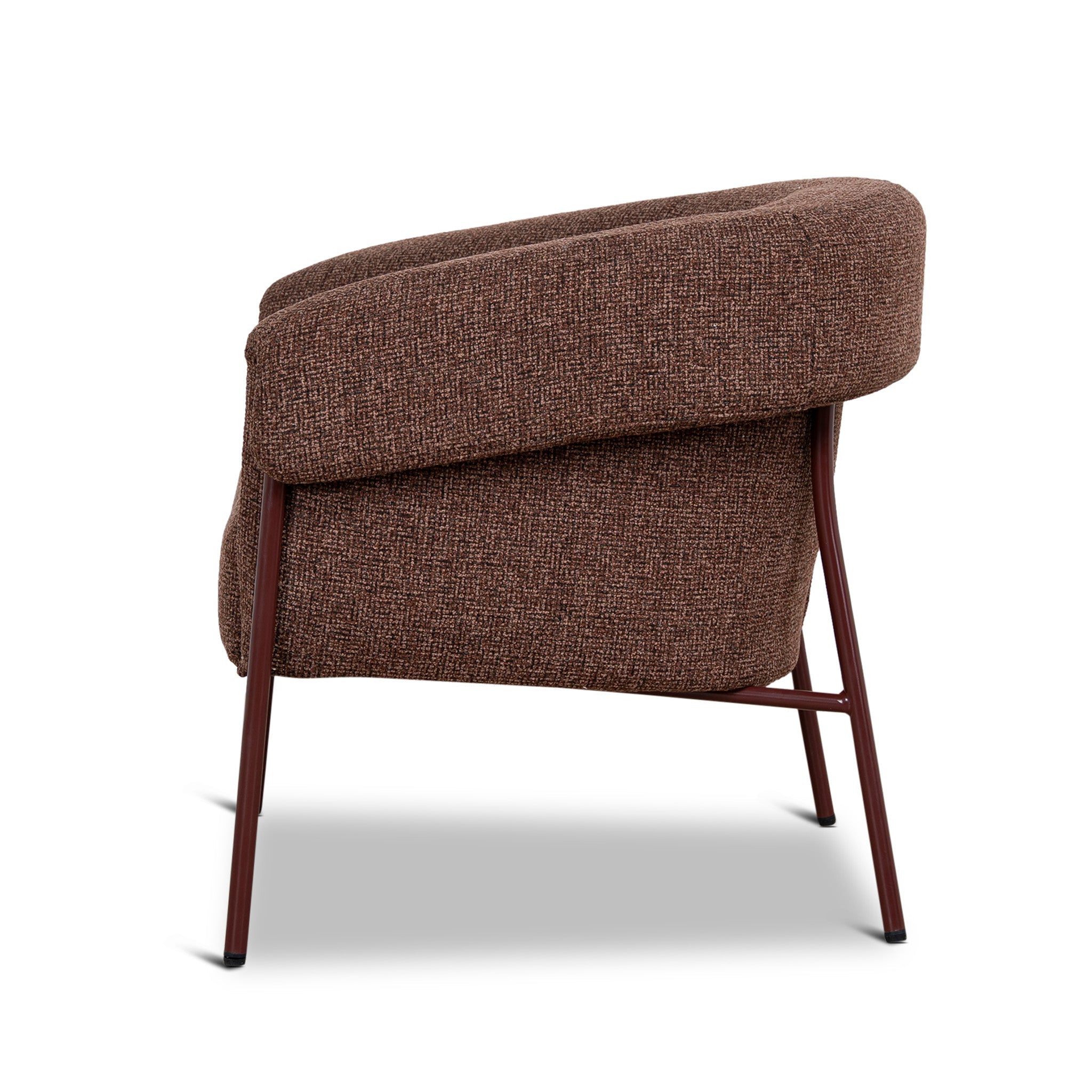 CLC12432-CI Dark Red Armchair - Verona Tawn