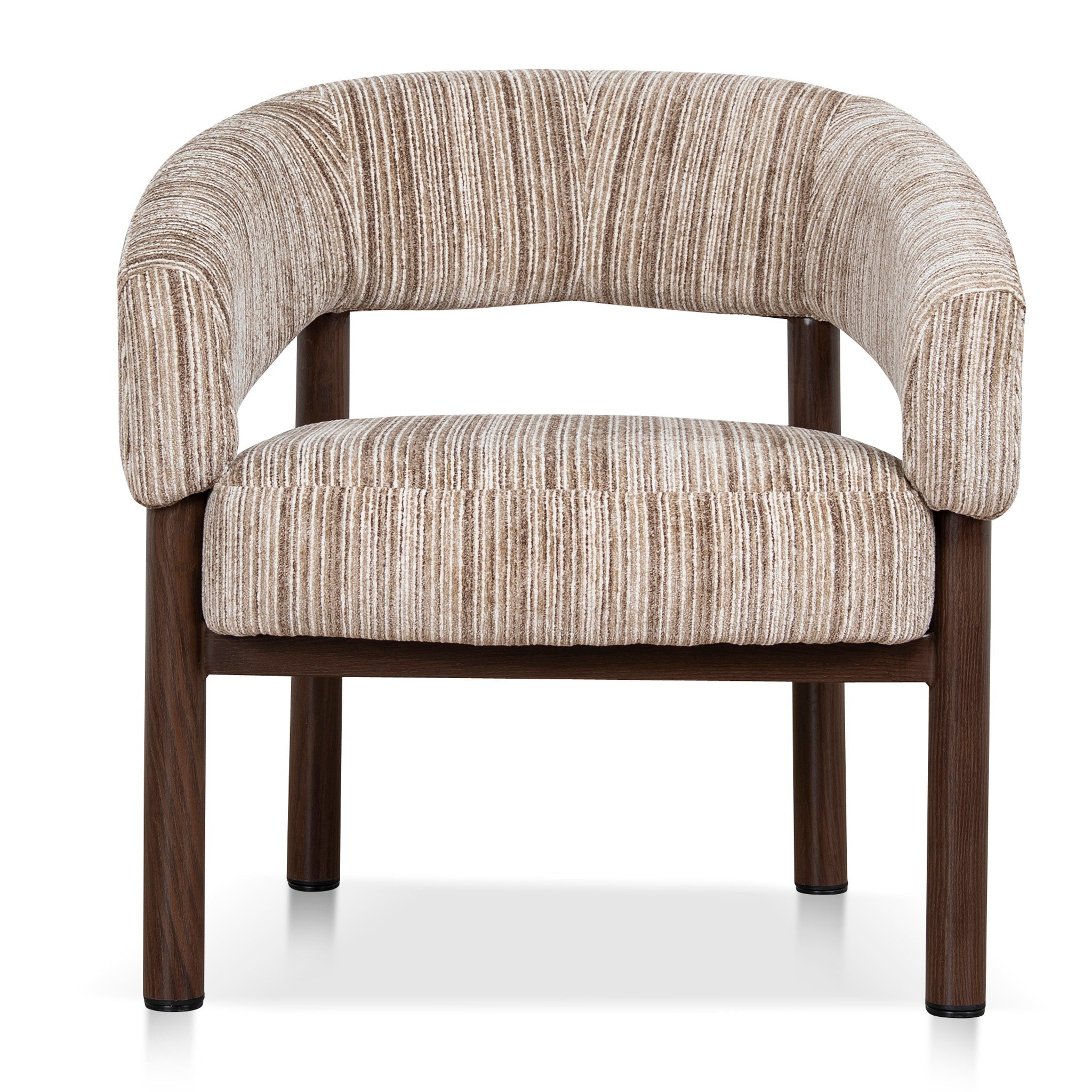 CLC12434-CI Walnut Armchair - Coconut Stripe