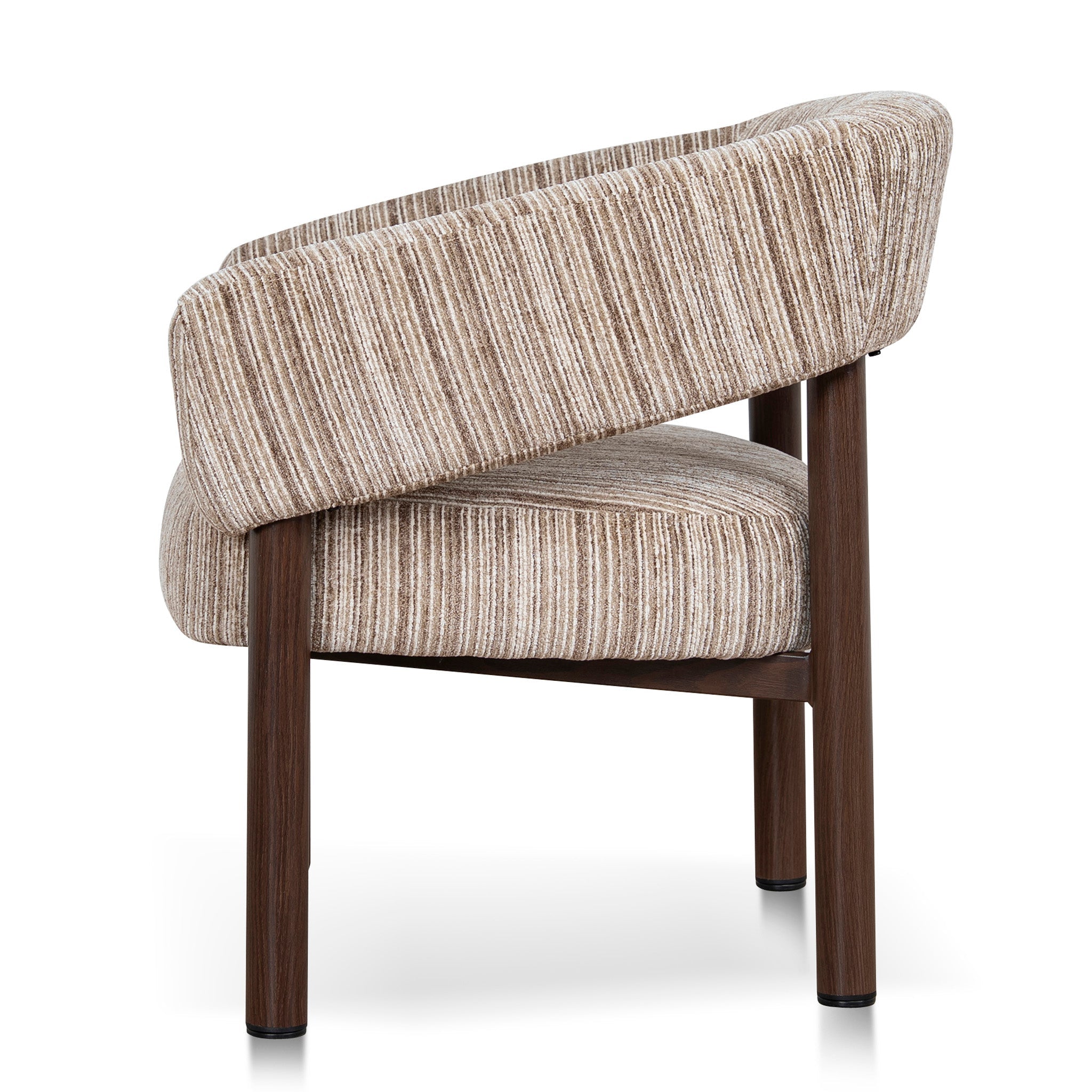 CLC12434-CI Walnut Armchair - Coconut Stripe