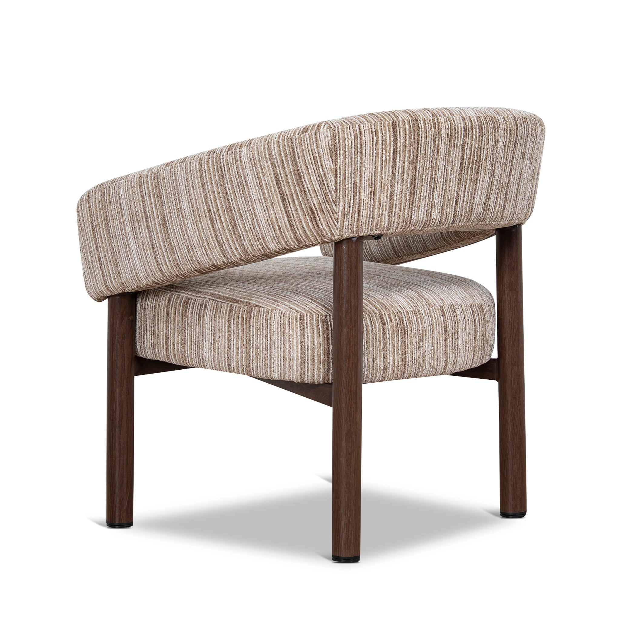 CLC12434-CI Walnut Armchair - Coconut Stripe