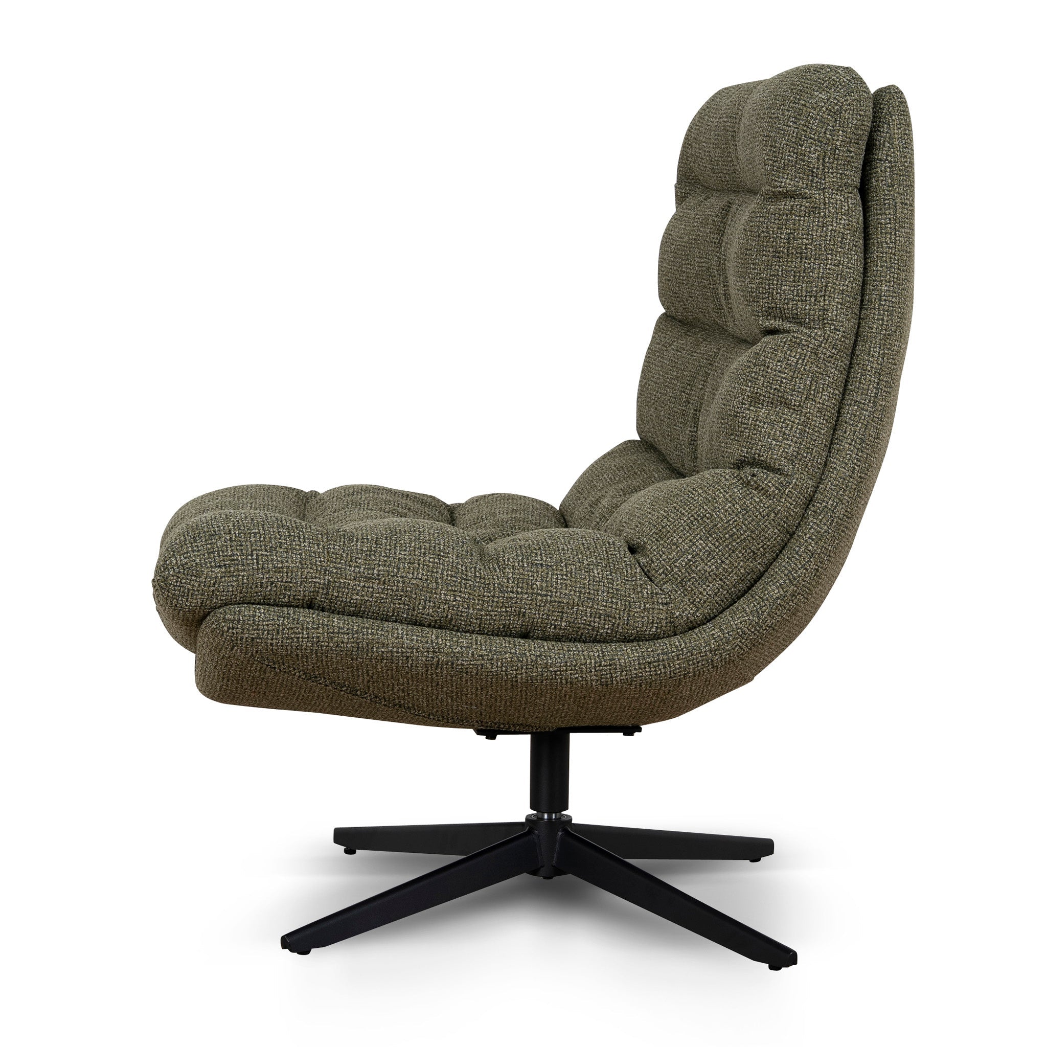 CLC12436-CI Black Lounge Chair - Verona Olive
