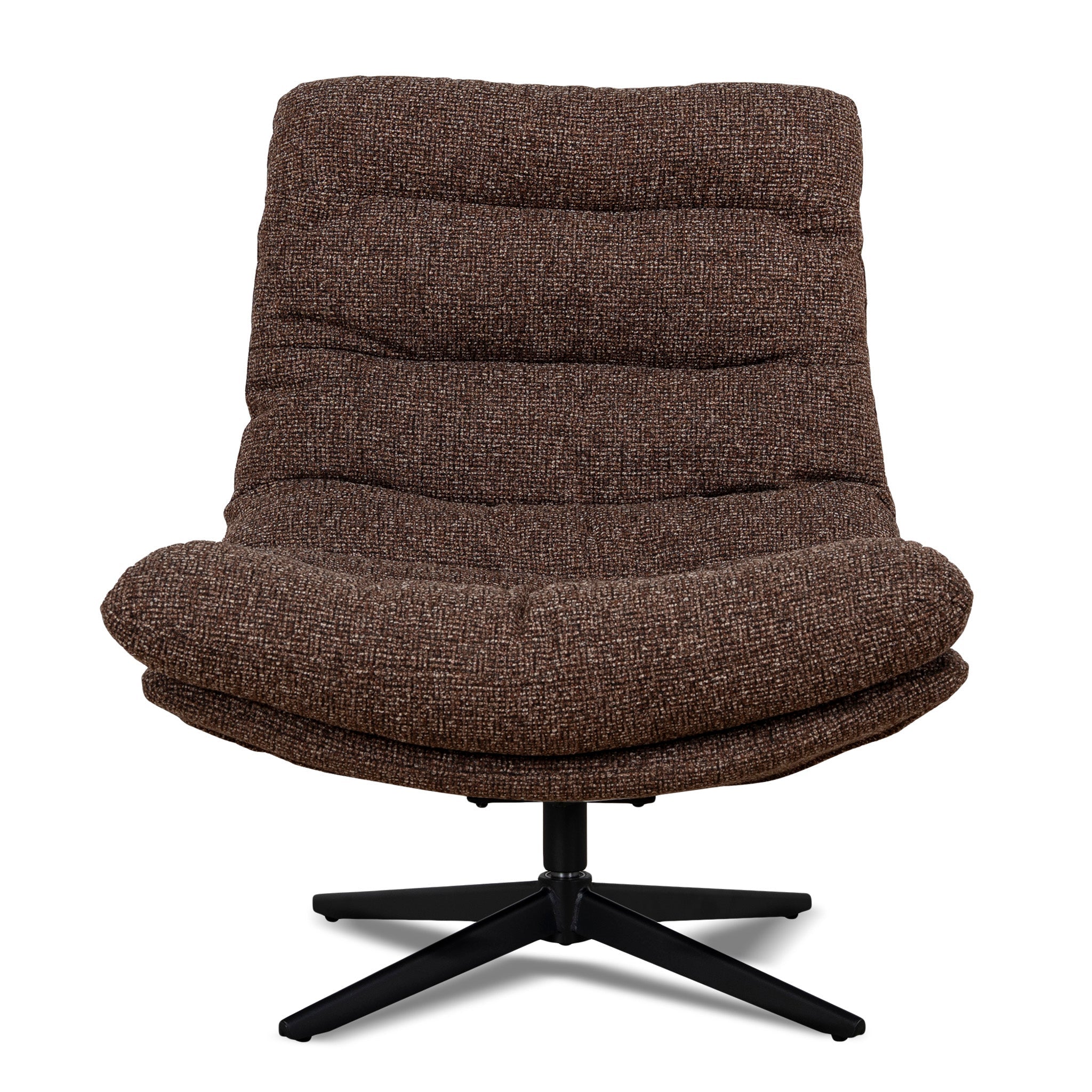 Black Lounge Chair - Verona Cinnamon Weave