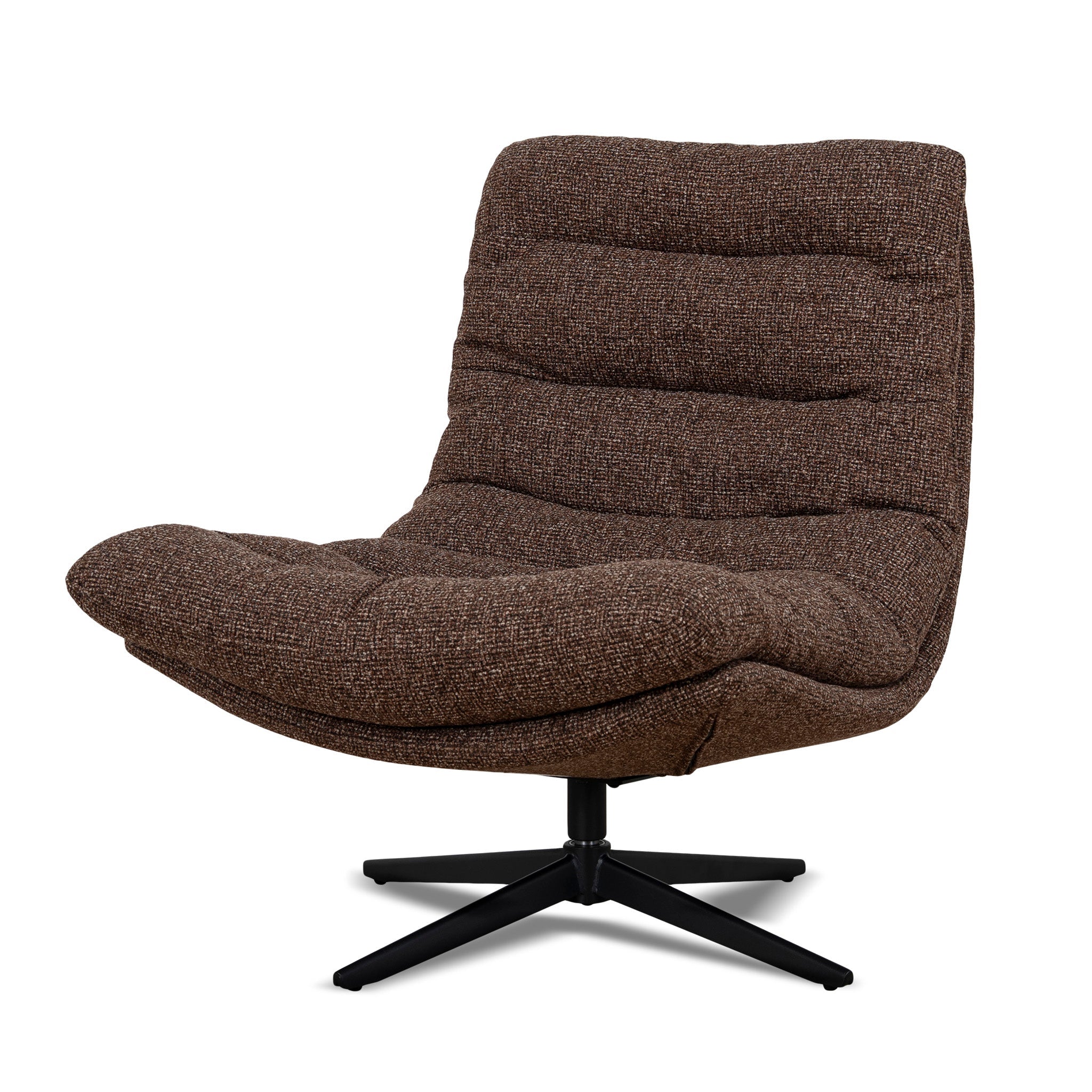 Black Lounge Chair - Verona Cinnamon Weave